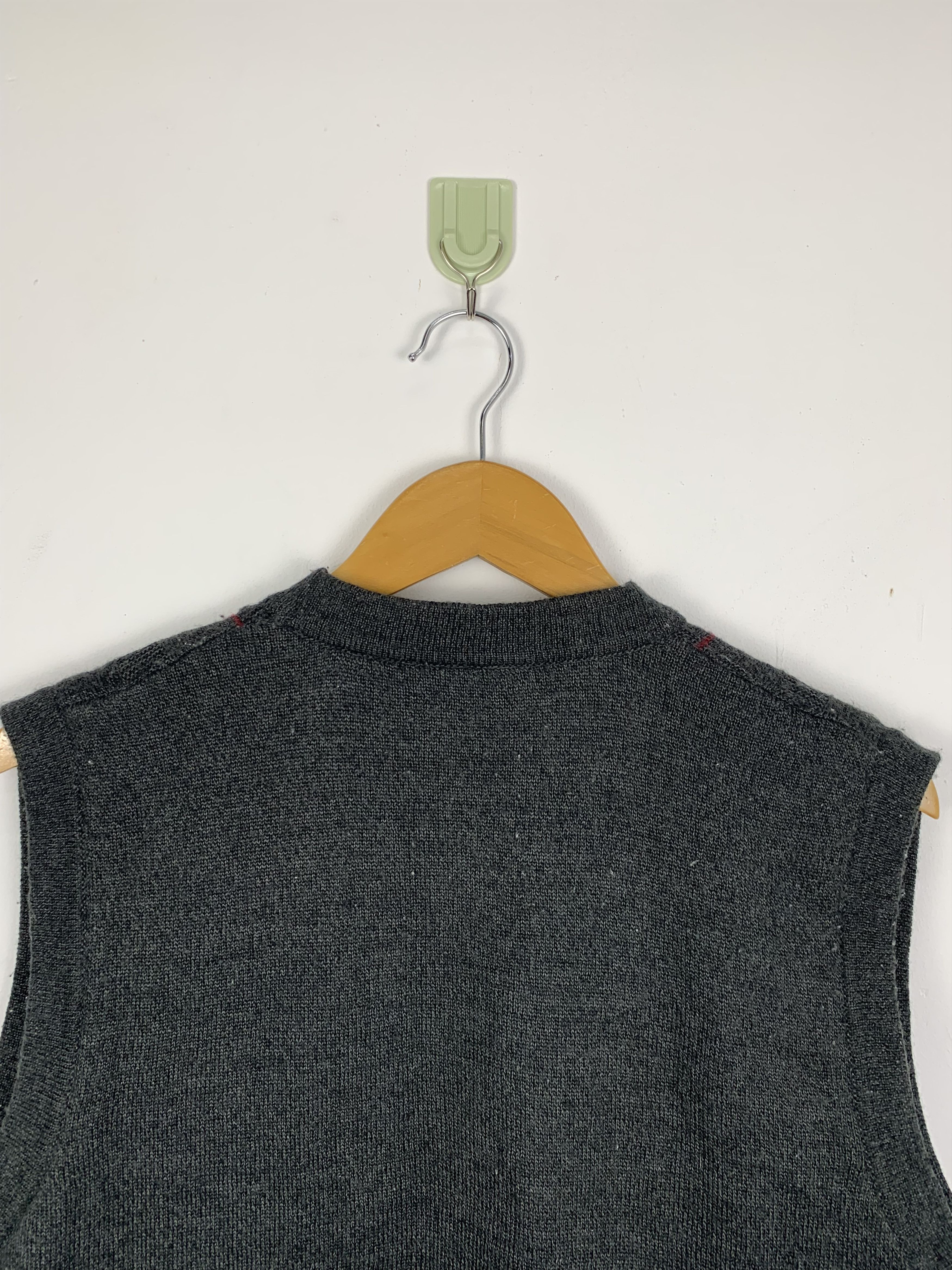 Lindbergh Vintage LINDBERGH Knitwear Checkered Button Vest Size US XS / EU 42 / 0 - 7 Thumbnail