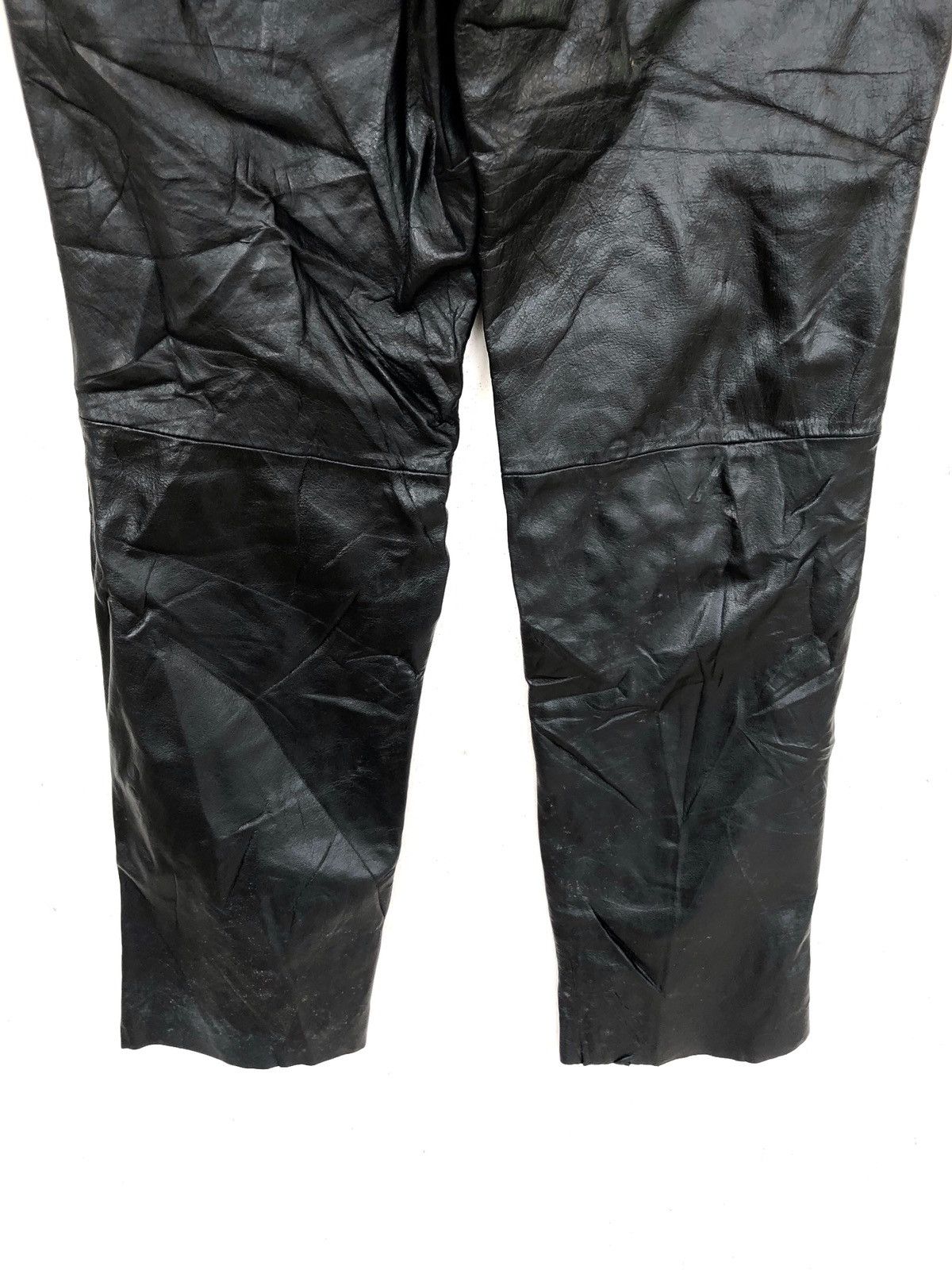 Harley Davidson 90s Harley Davidson Cowhide Leather Biker Pants Size US 30 / EU 46 - 6 Thumbnail