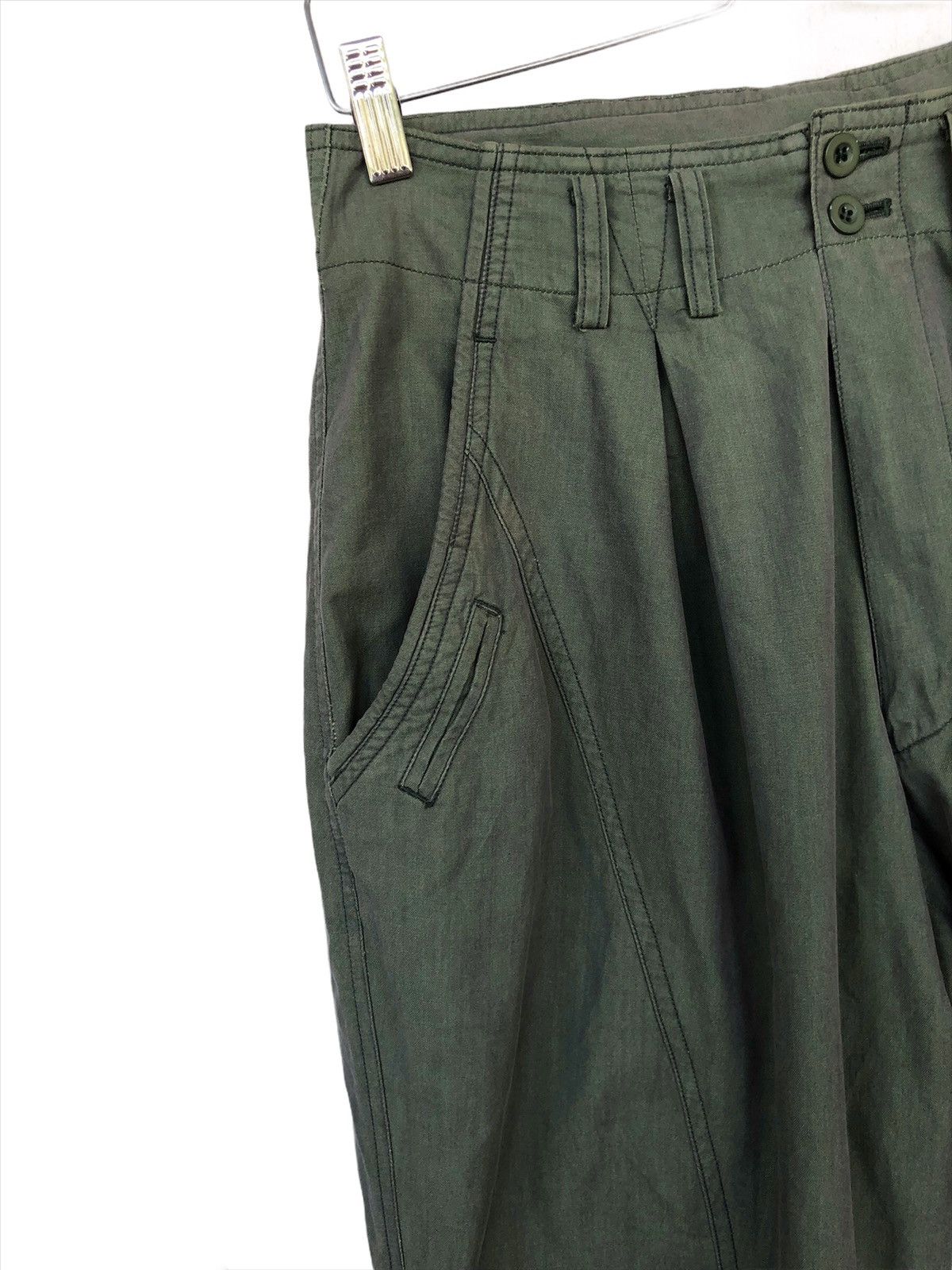 Issey Miyake Yoshiyuki Konishi 🇯🇵 Cinch Back Gabardine 🎈Pants Size US 29 - 4 Thumbnail