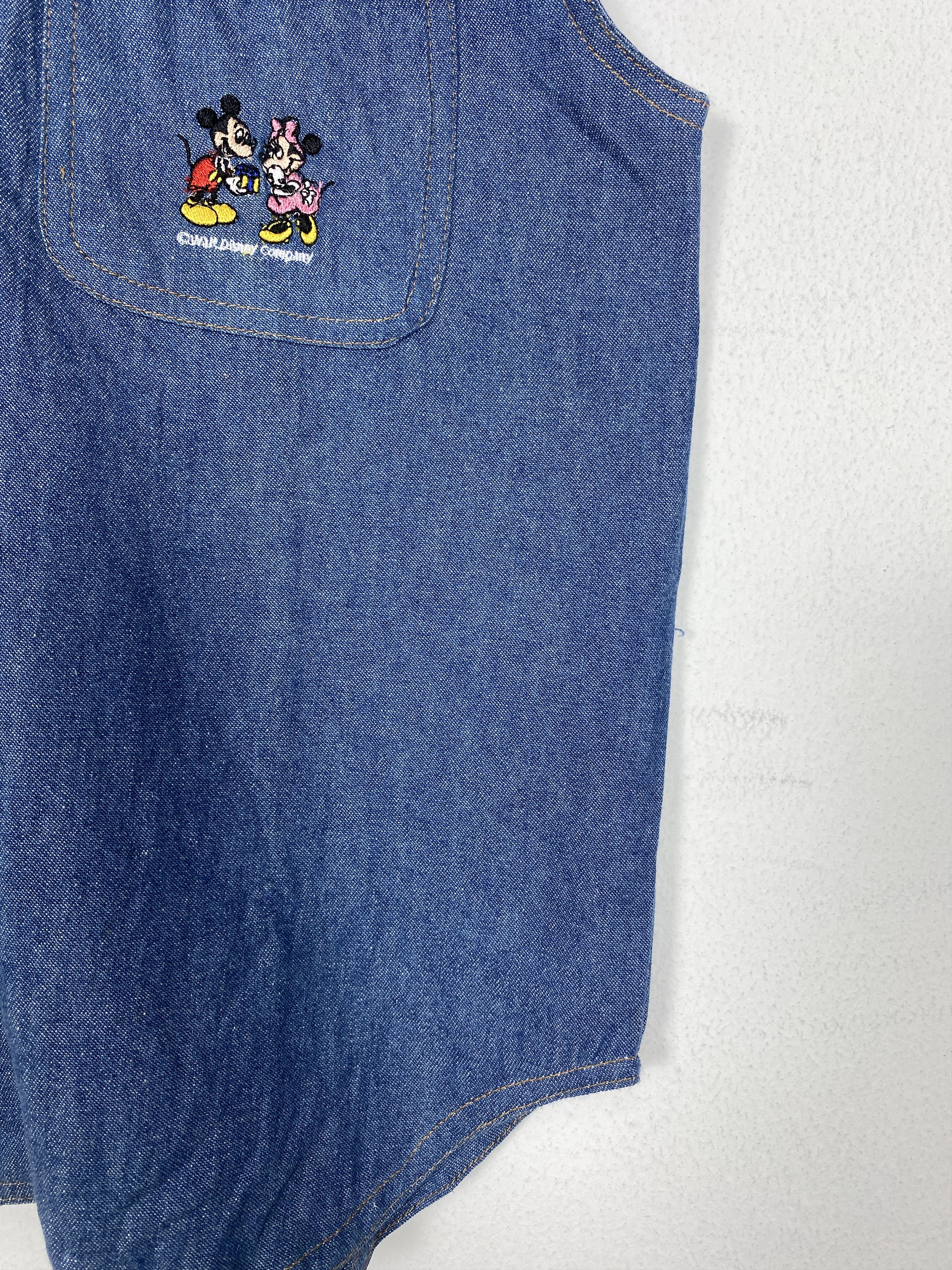Mickey Mouse Vintage Mickey Unlimited Zip Up Denim Vest Size US S / EU 44-46 / 1 - 4 Thumbnail