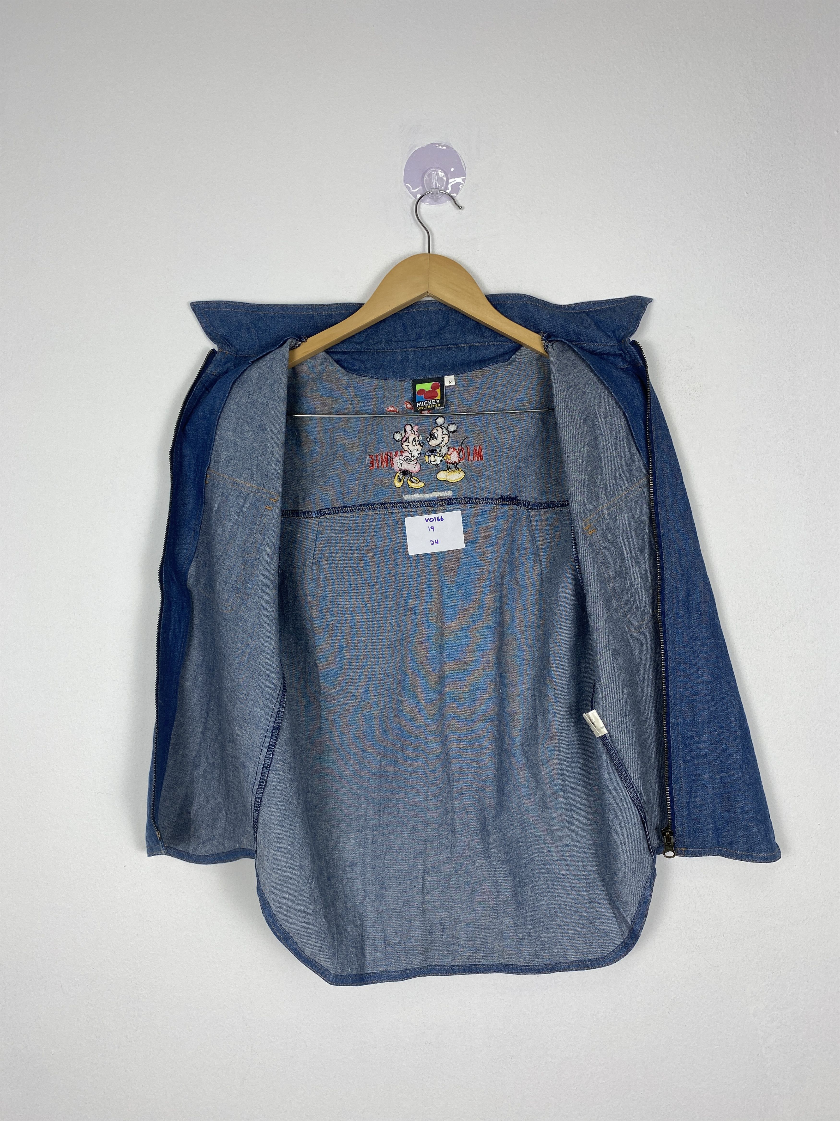 Mickey Mouse Vintage Mickey Unlimited Zip Up Denim Vest Size US S / EU 44-46 / 1 - 5 Thumbnail