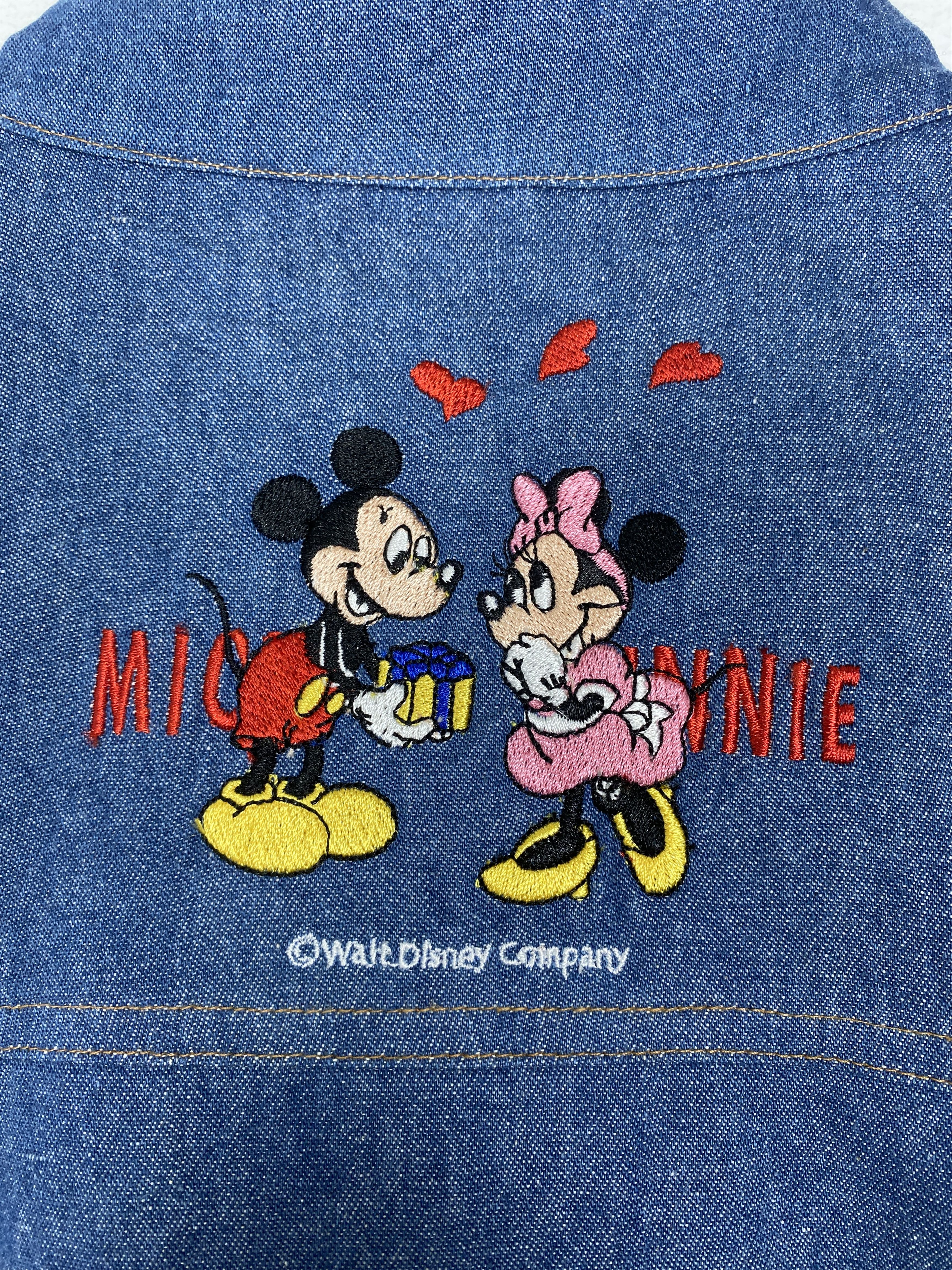 Mickey Mouse Vintage Mickey Unlimited Zip Up Denim Vest Size US S / EU 44-46 / 1 - 7 Thumbnail