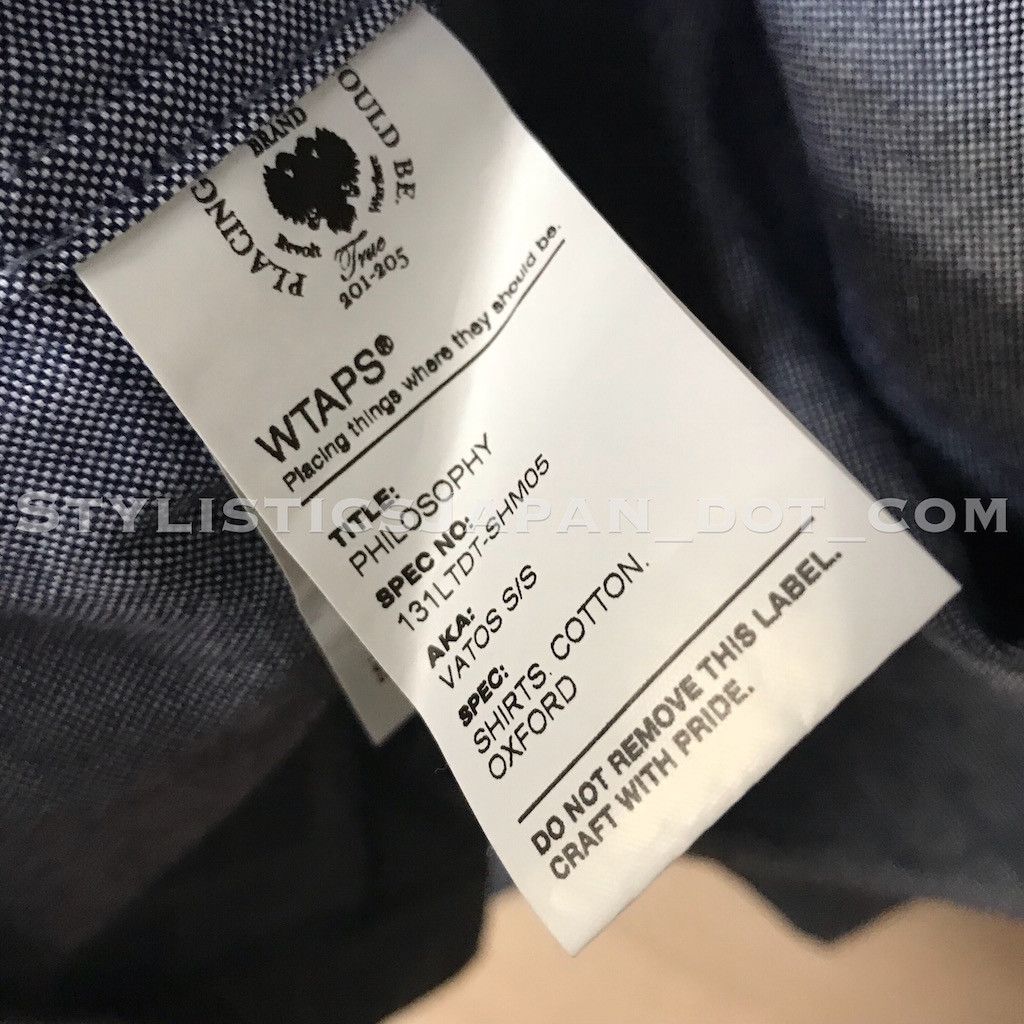 Wtaps WTAPS VATOS SHIRT S/S BLUE S Size US S / EU 44-46 / 1 - 7 Thumbnail