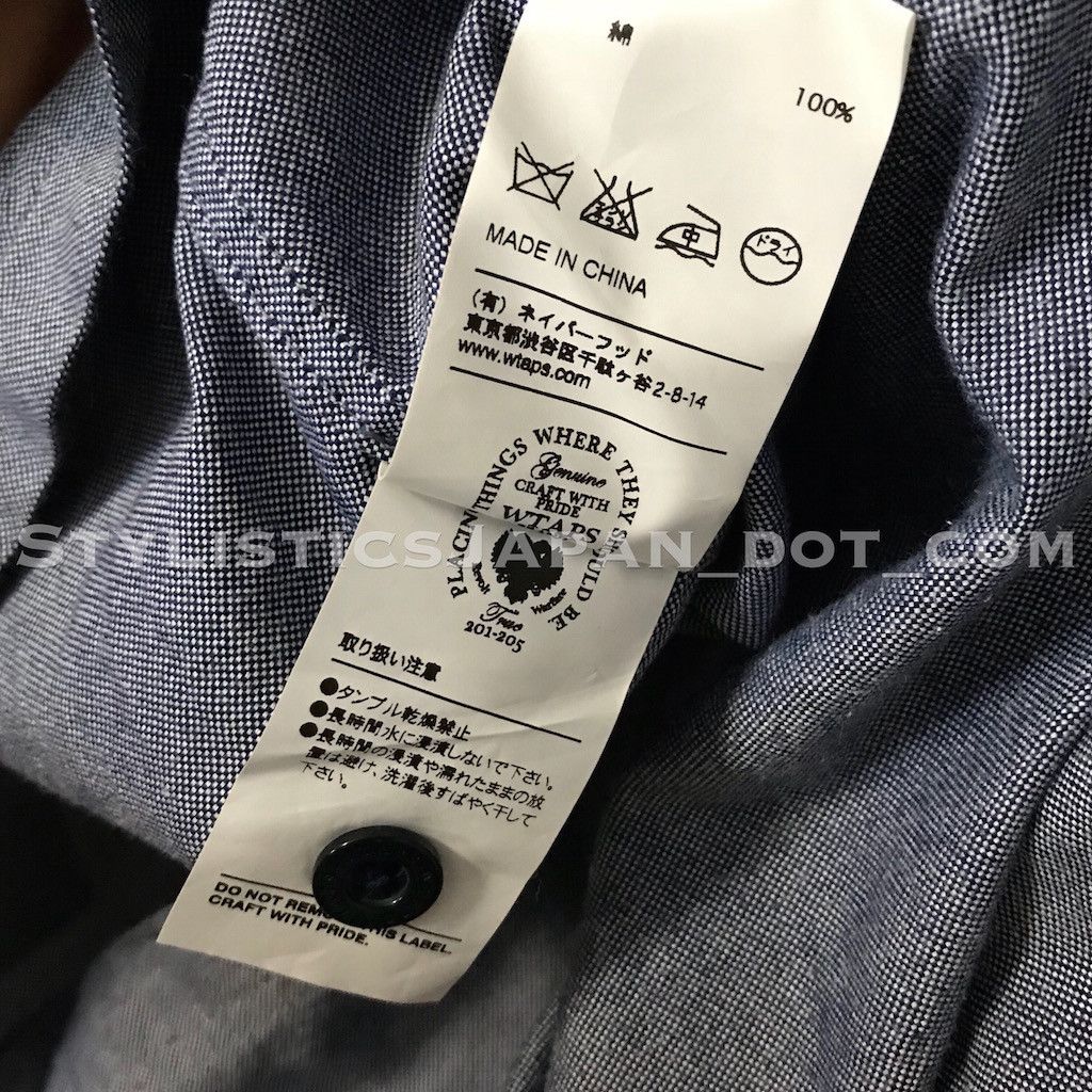 Wtaps WTAPS VATOS SHIRT S/S BLUE S Size US S / EU 44-46 / 1 - 8 Thumbnail