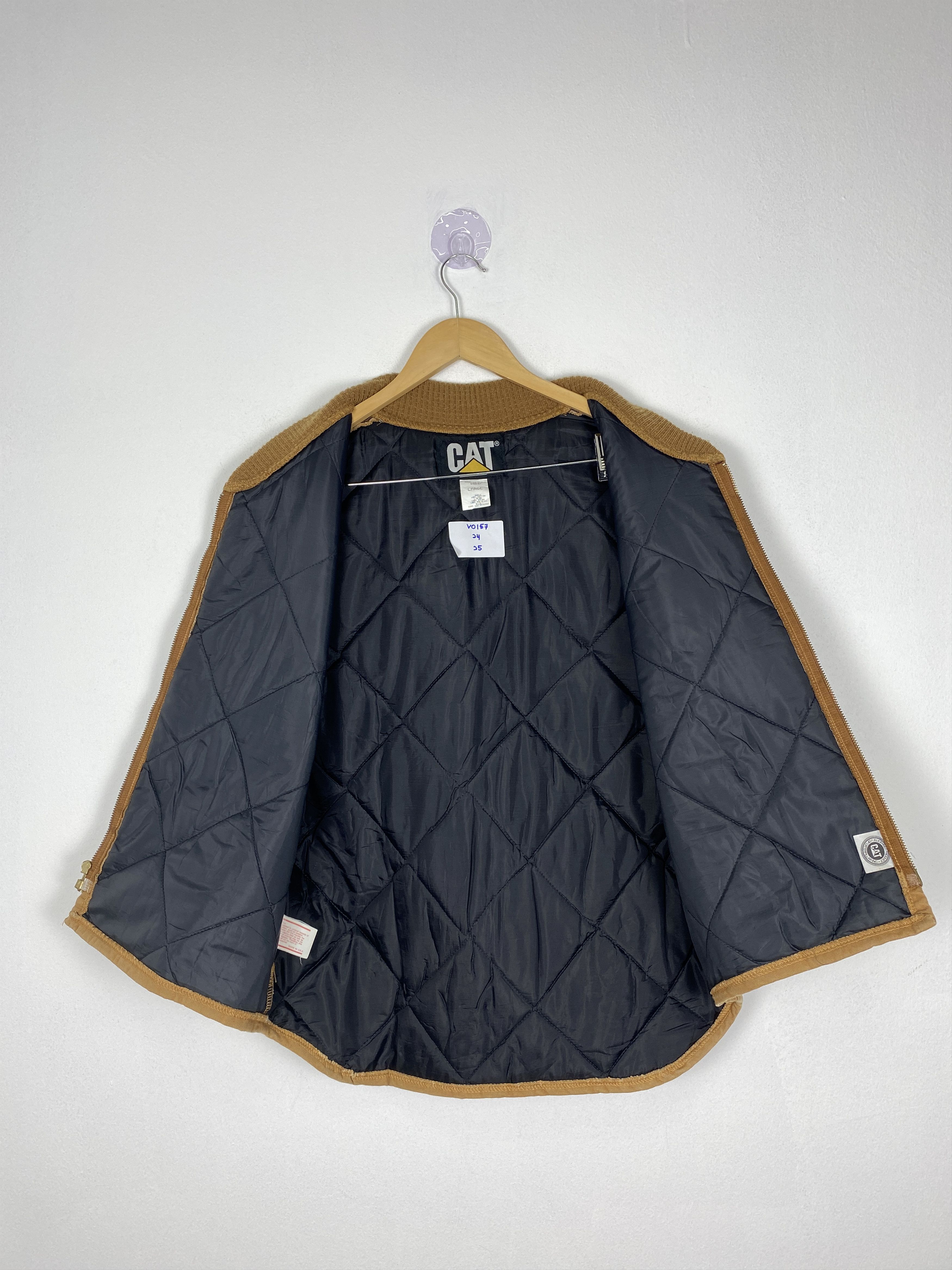 Caterpillar Vintage Caterpillar Quilted Lining Zip Up Vest Size US M / EU 48-50 / 2 - 6 Thumbnail
