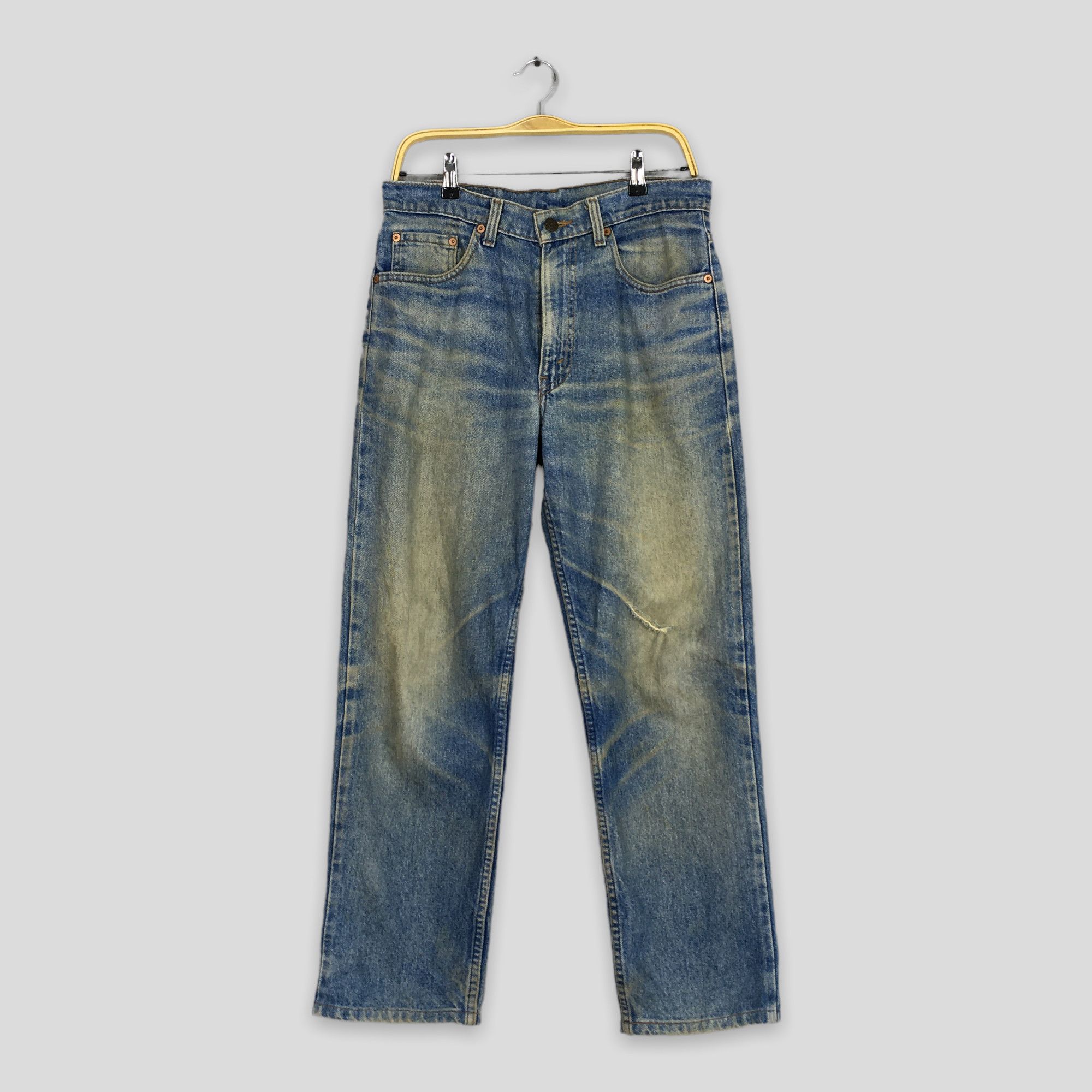 image of Levis x Vintage Size 31X28 Vintage 80's Levi's 510 Faded Dirty Jeans in Blue, Men's