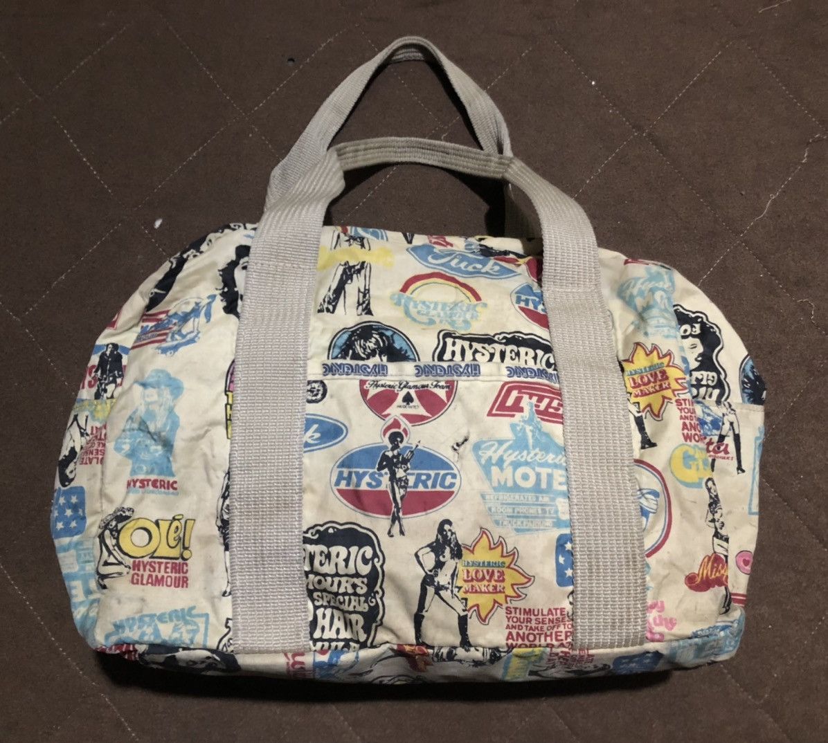 Hysteric Glamour ✔️Bindings Offer✔️Rare 90s Hysteric Glamour “Fuck” Duffle Bag Size ONE SIZE - 1 Thumbnail
