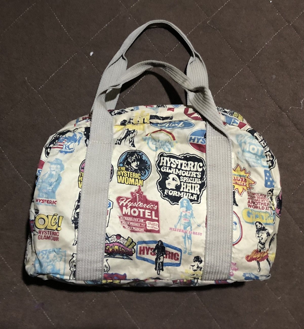 Hysteric Glamour ✔️Bindings Offer✔️Rare 90s Hysteric Glamour “Fuck” Duffle Bag Size ONE SIZE - 2 Thumbnail