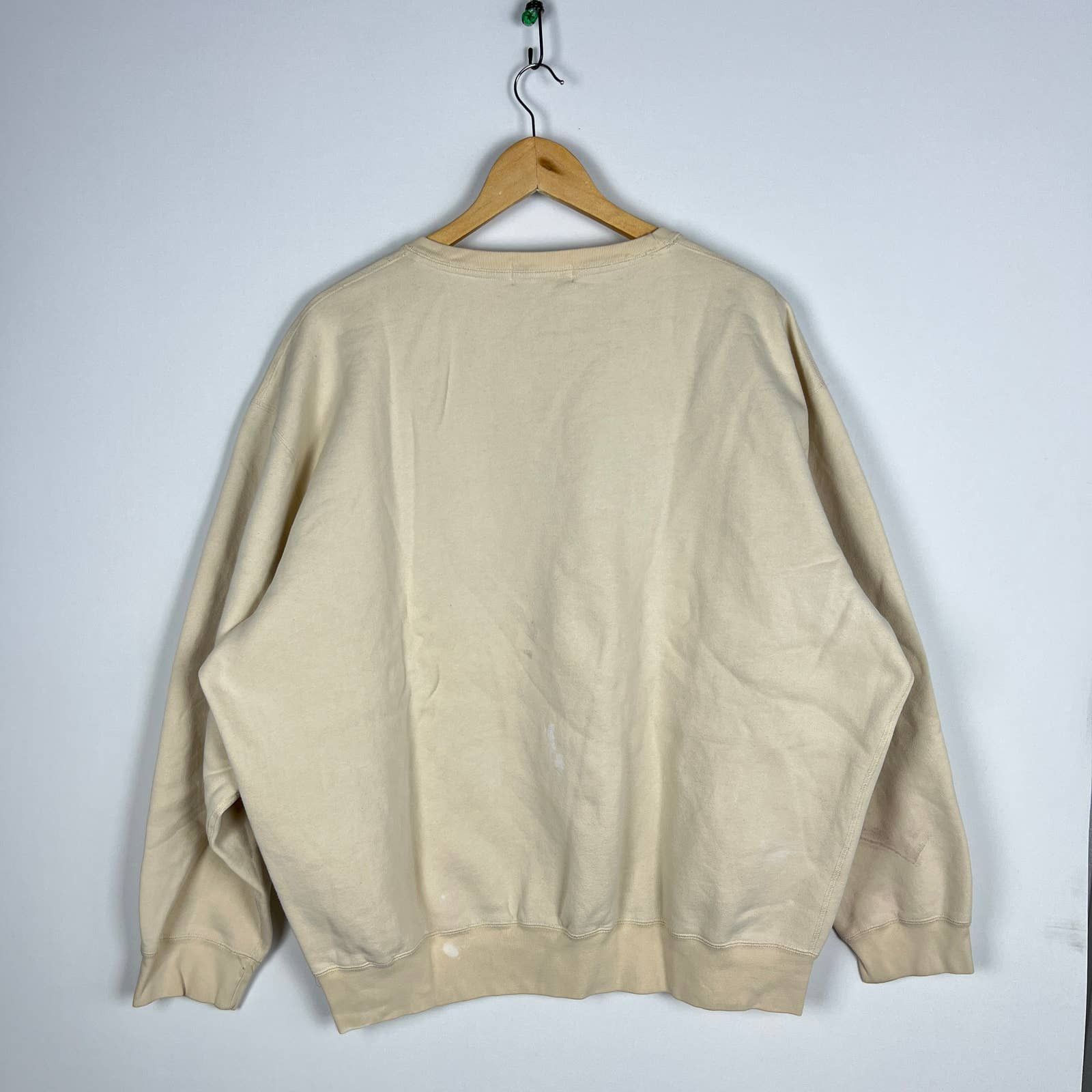 Polo Ralph Lauren × Vintage Vintage 90s Polo Ralph Lauren Cream Sweatshirt XXL Size US XXL / EU 58 / 5 - 9 Thumbnail
