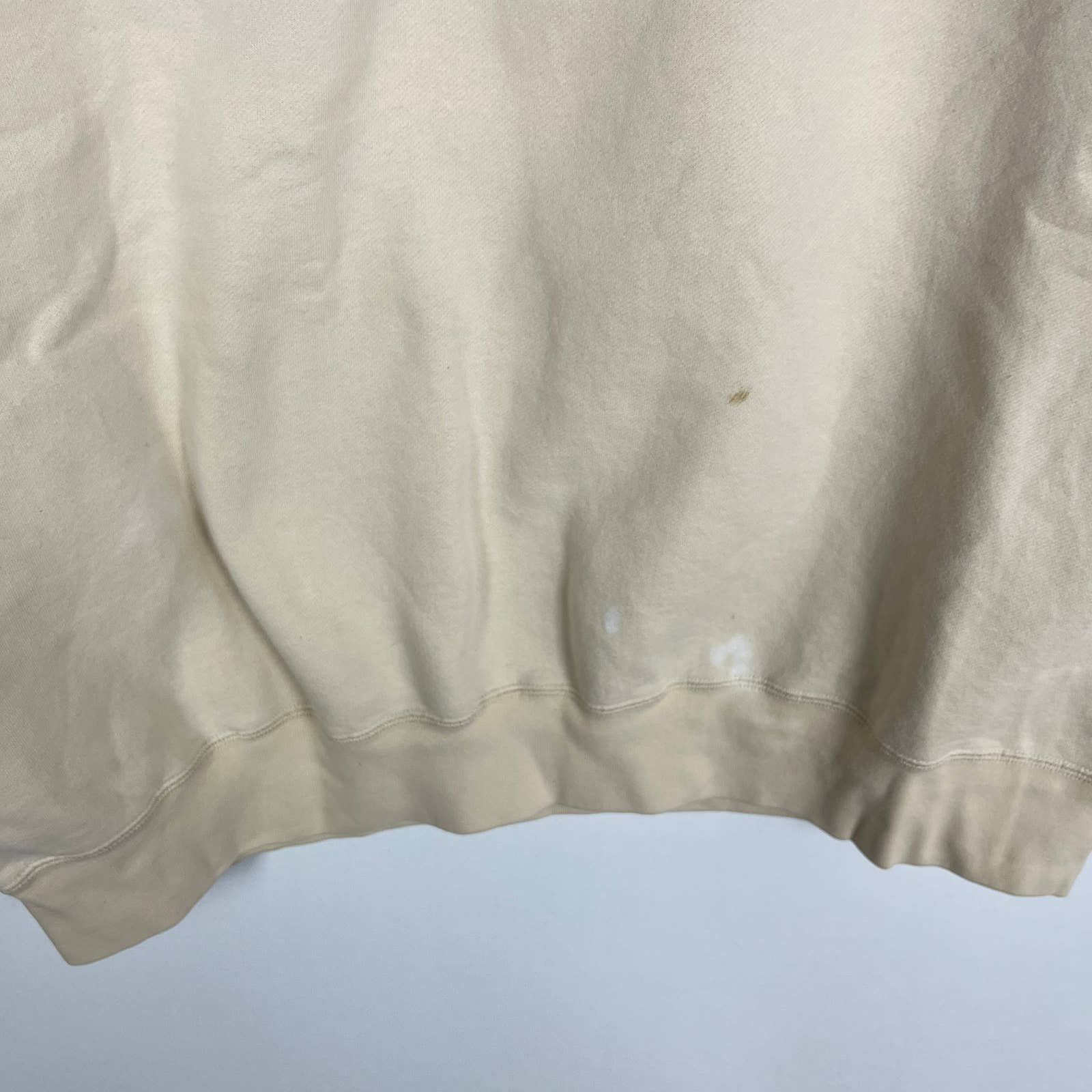 Polo Ralph Lauren × Vintage Vintage 90s Polo Ralph Lauren Cream Sweatshirt XXL Size US XXL / EU 58 / 5 - 4 Thumbnail