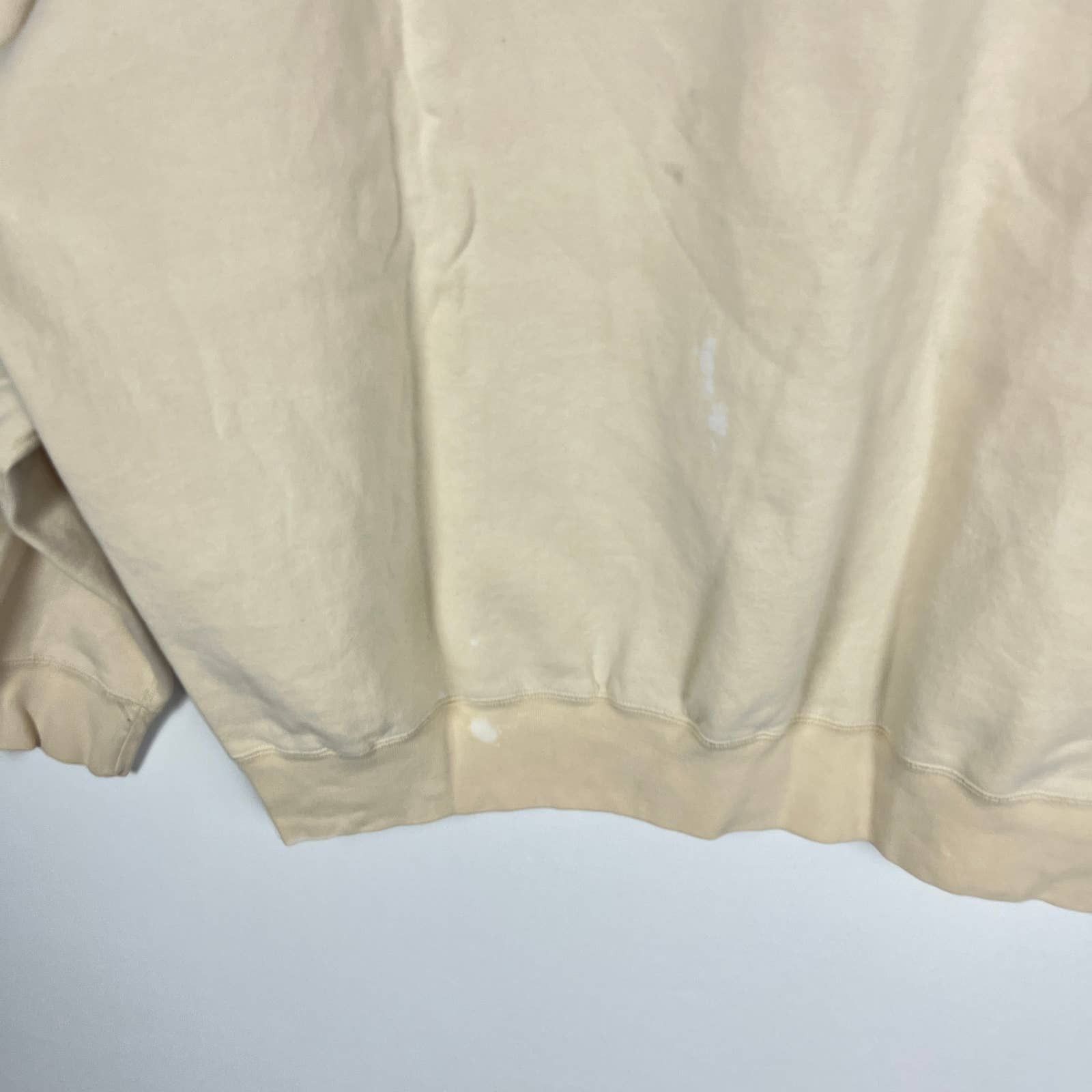Polo Ralph Lauren × Vintage Vintage 90s Polo Ralph Lauren Cream Sweatshirt XXL Size US XXL / EU 58 / 5 - 10 Thumbnail