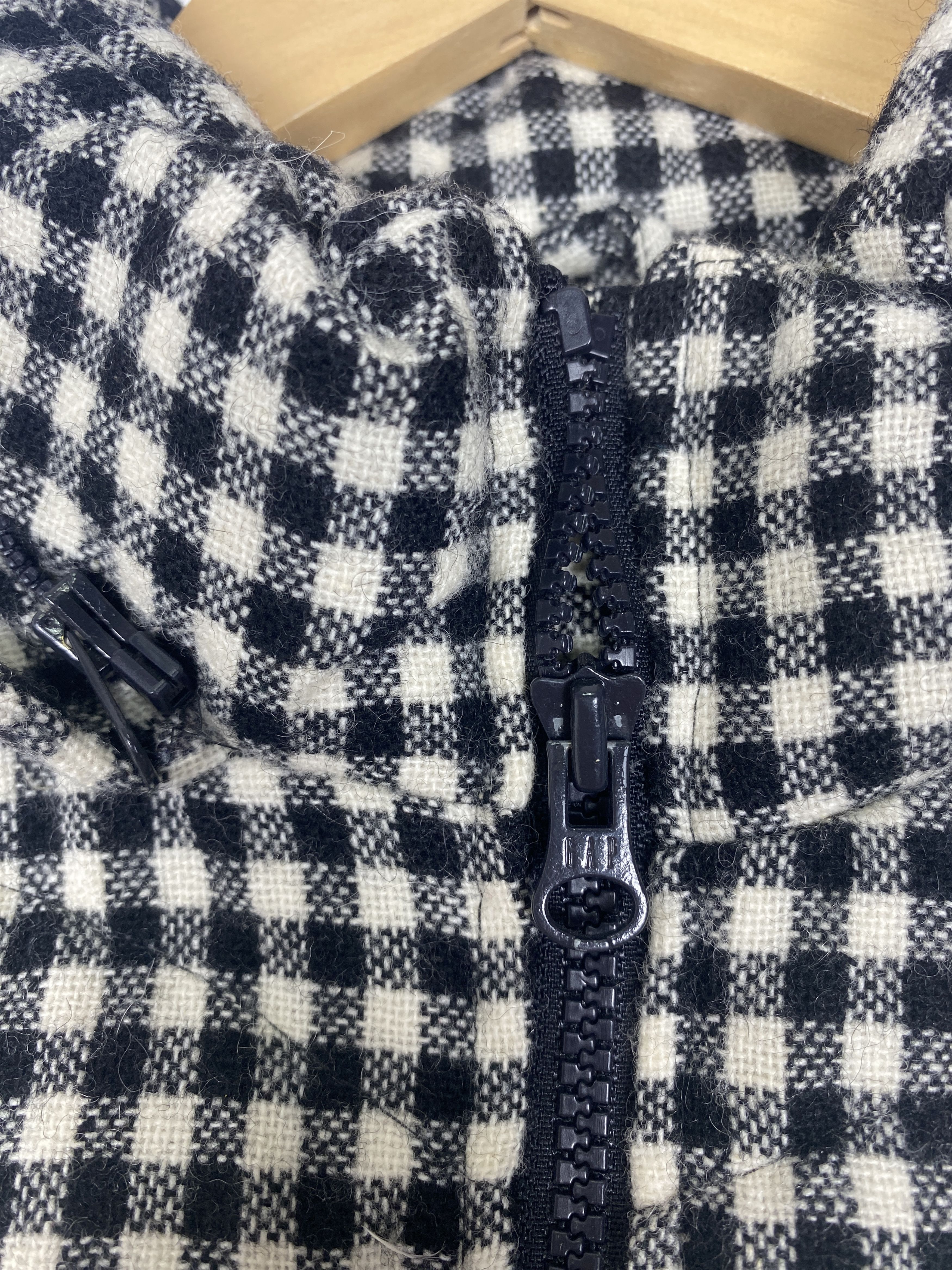 Gap Vintage Gap Checkered Flannel Wool Zip Up Vest Size US S / EU 44-46 / 1 - 5 Thumbnail