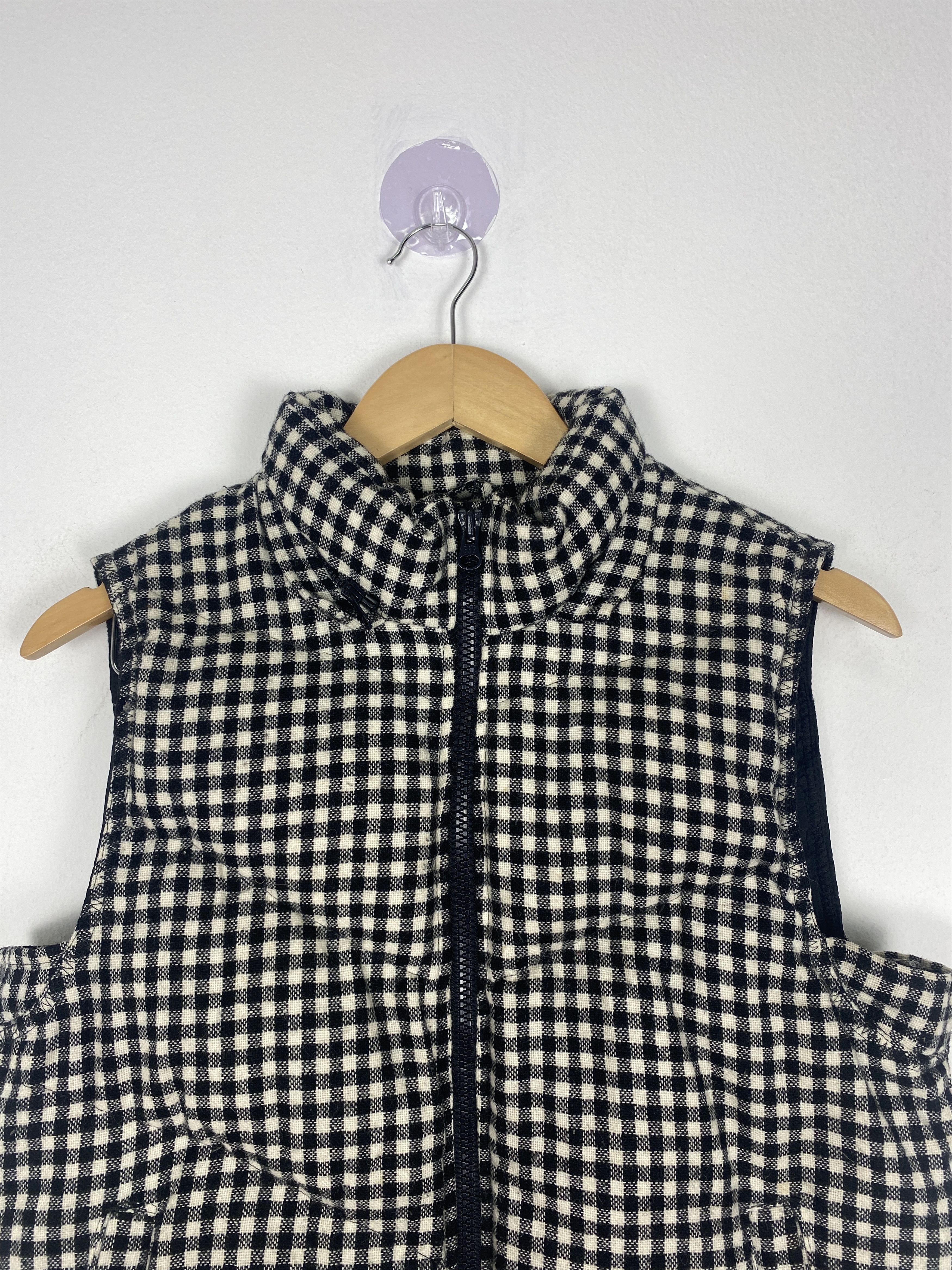 Gap Vintage Gap Checkered Flannel Wool Zip Up Vest Size US S / EU 44-46 / 1 - 2 Thumbnail