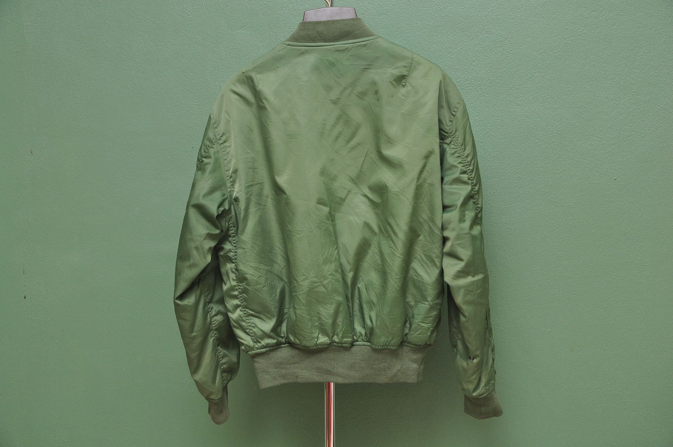 Japanese Brand Nice Flight Jacket Green Army Travis Scott Fashion Style Size US L / EU 52-54 / 3 - 2 Thumbnail