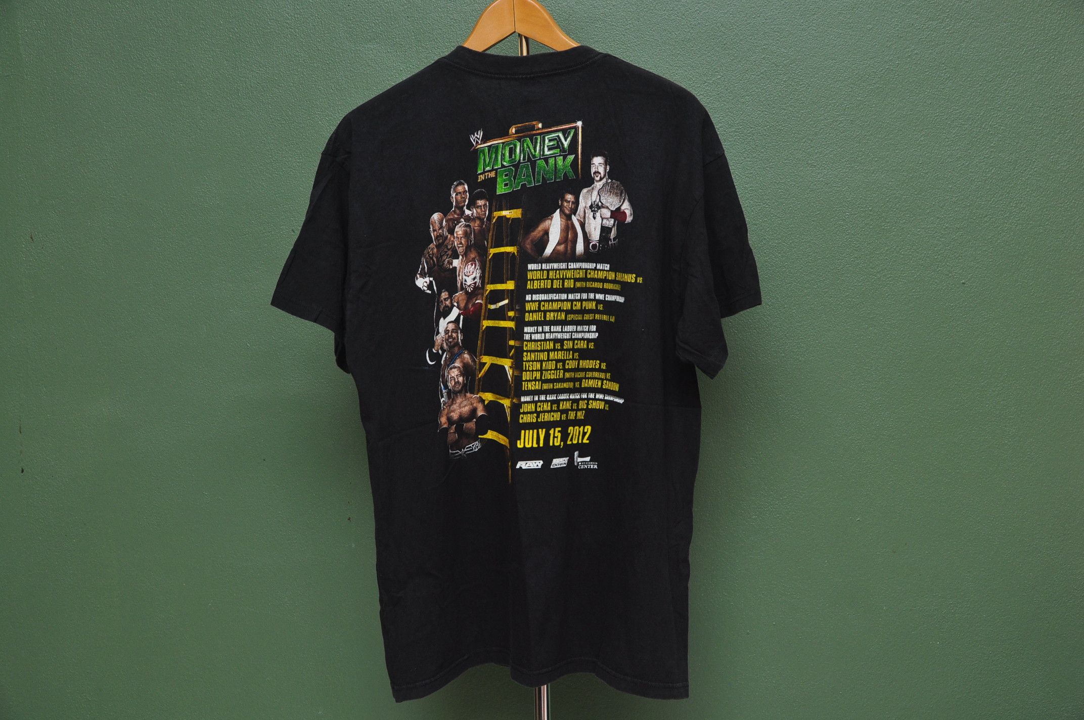 Japanese Brand WWE Money In The Bank wresling Shirt Streetwear Style Size US L / EU 52-54 / 3 - 2 Thumbnail