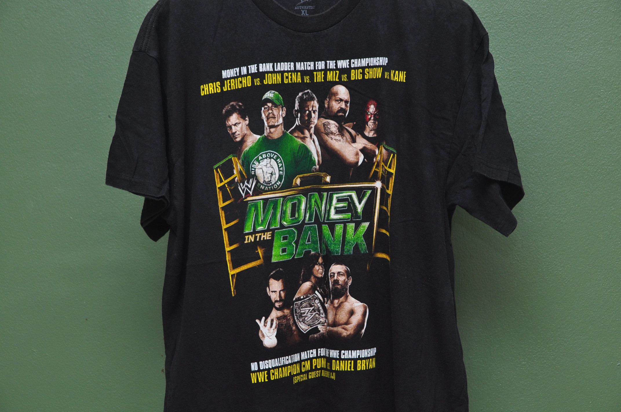 Japanese Brand WWE Money In The Bank wresling Shirt Streetwear Style Size US L / EU 52-54 / 3 - 3 Thumbnail