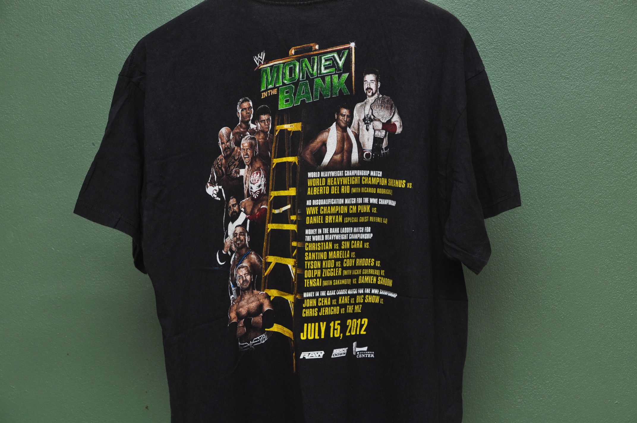 Japanese Brand WWE Money In The Bank wresling Shirt Streetwear Style Size US L / EU 52-54 / 3 - 4 Thumbnail