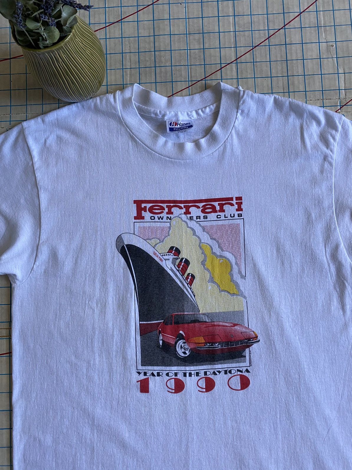 Ferrari × Vintage Vintage 90s Ferrari Owners Club 1990 The Year of the Daytona Size US L / EU 52-54 / 3 - 4 Thumbnail