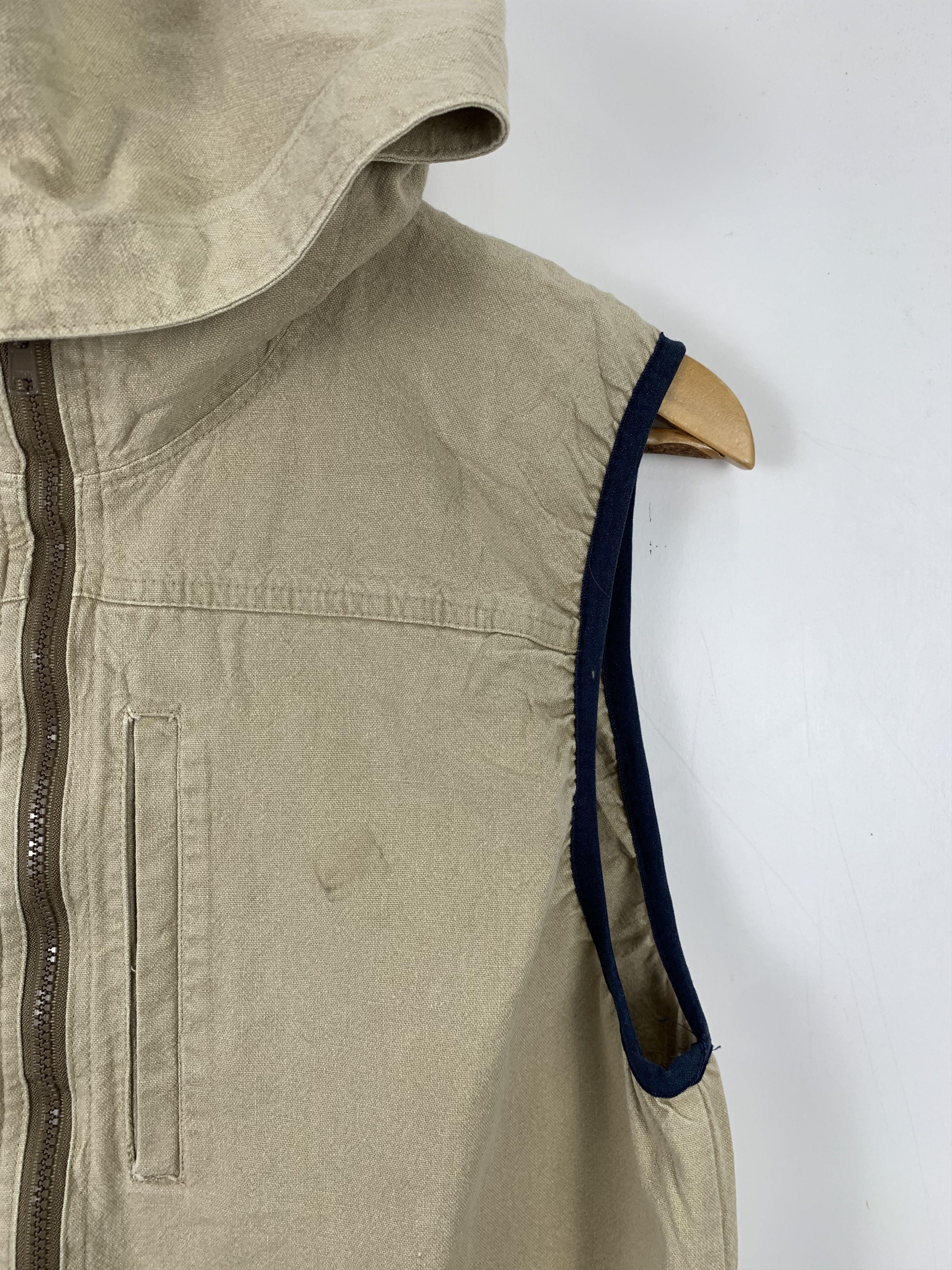 Japanese Brand Vintage CLN Cotton Zip Up Hoodie Vest Size US S / EU 44-46 / 1 - 4 Thumbnail