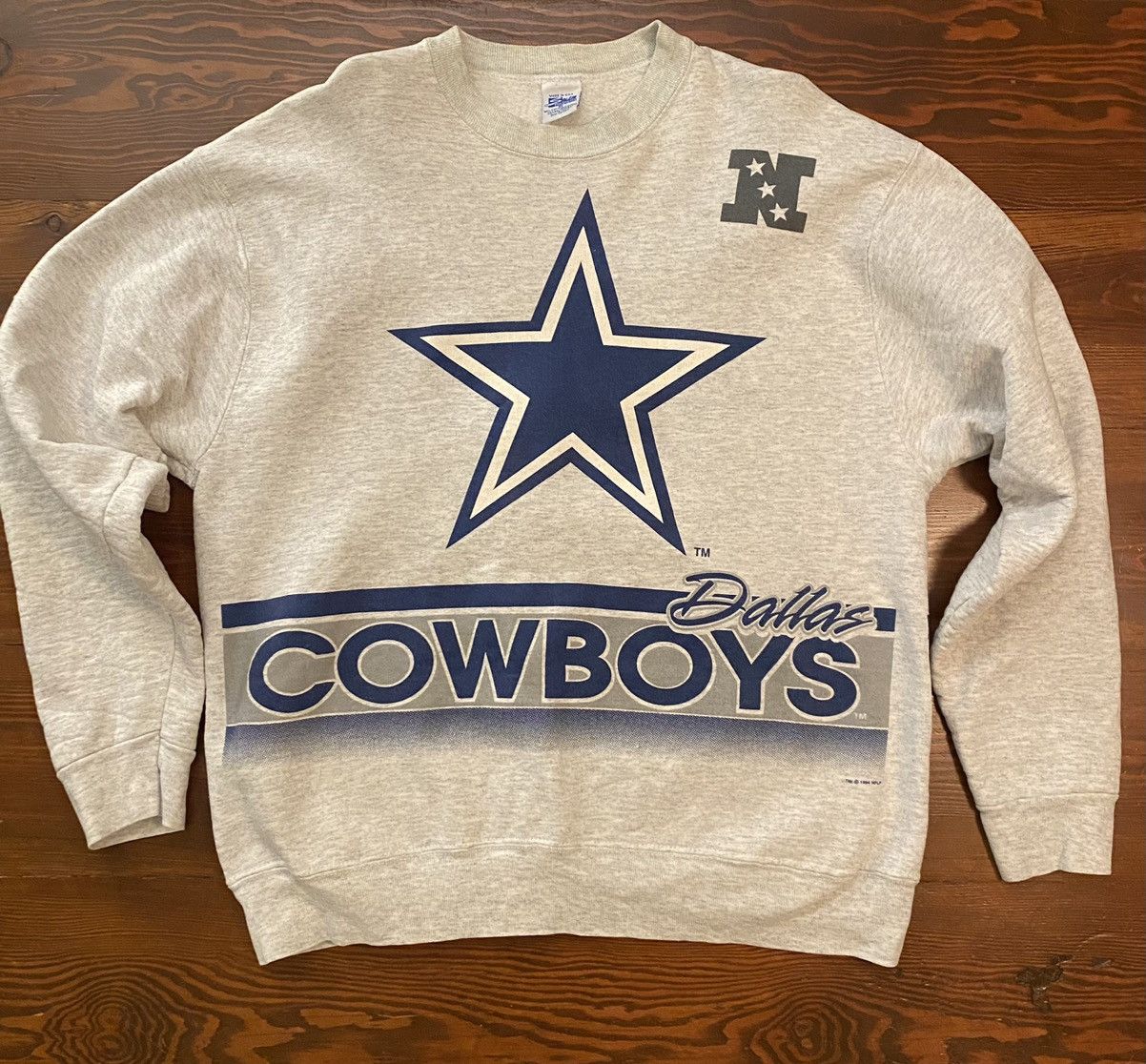 Salem Sportswear Vintage 1994 Dallas Cowboys Double Sided Crewneck Sweatshirt Size US XL / EU 56 / 4 - 1 Thumbnail