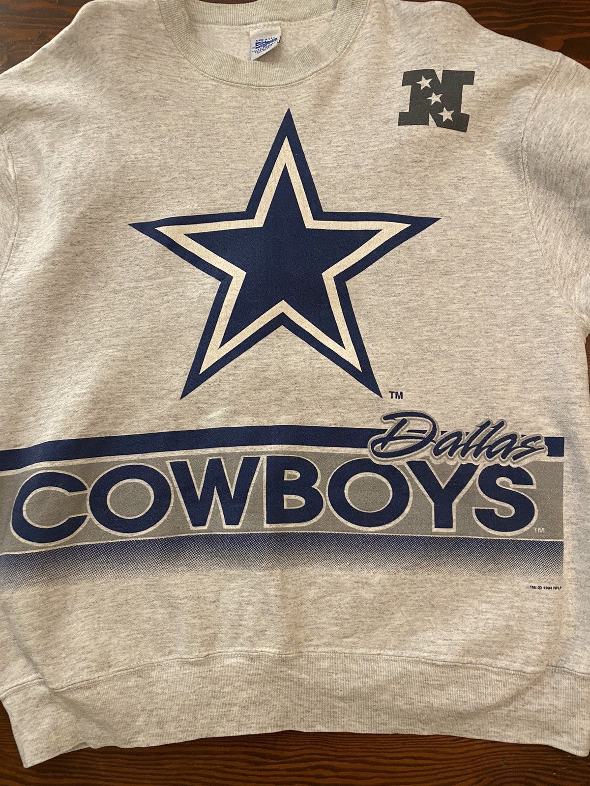 Salem Sportswear Vintage 1994 Dallas Cowboys Double Sided Crewneck Sweatshirt Size US XL / EU 56 / 4 - 3 Thumbnail