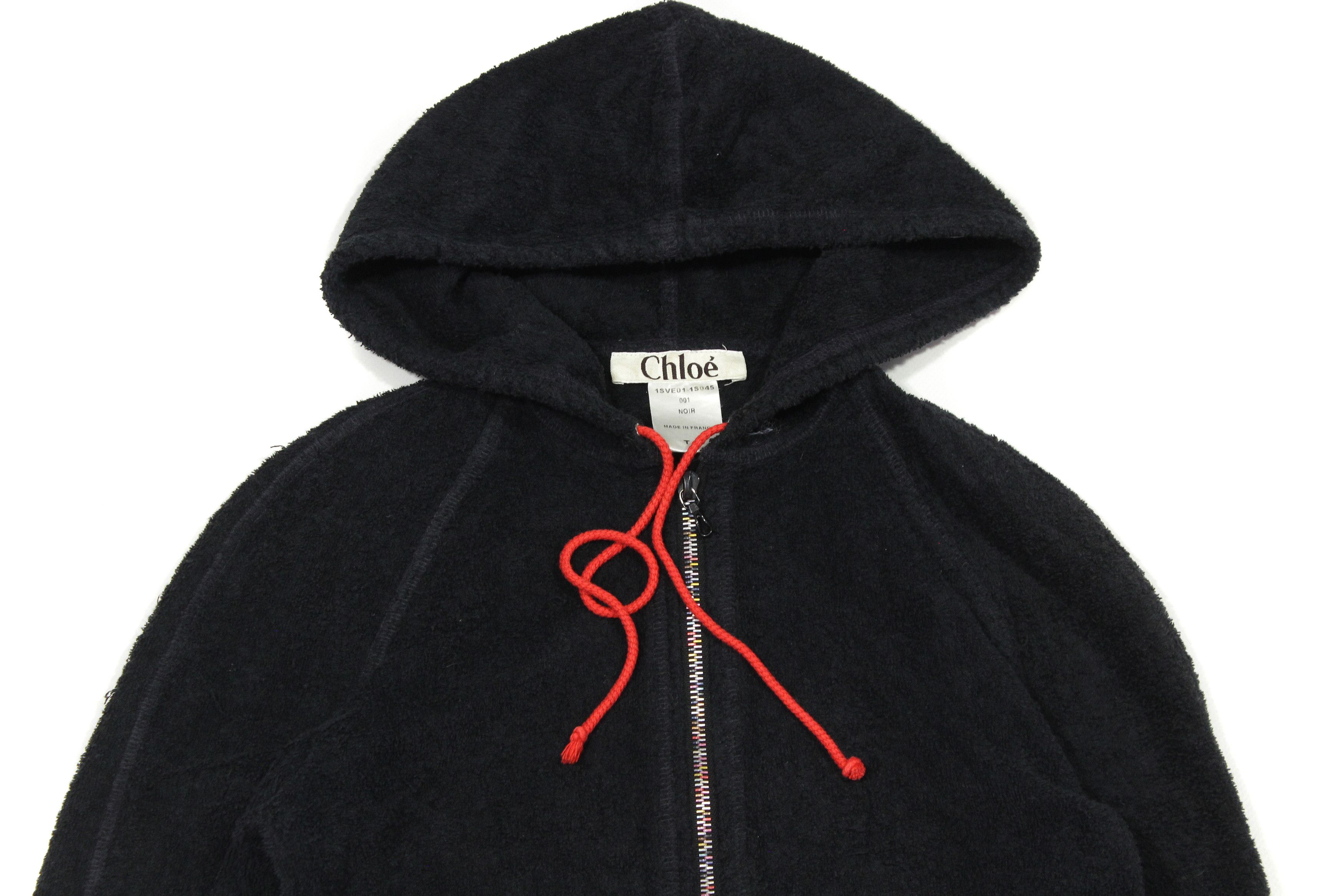 Chloe 90S Plush Payets Star Zip Hoodie Vintage Made in France Size S / US 4 / IT 40 - 3 Thumbnail
