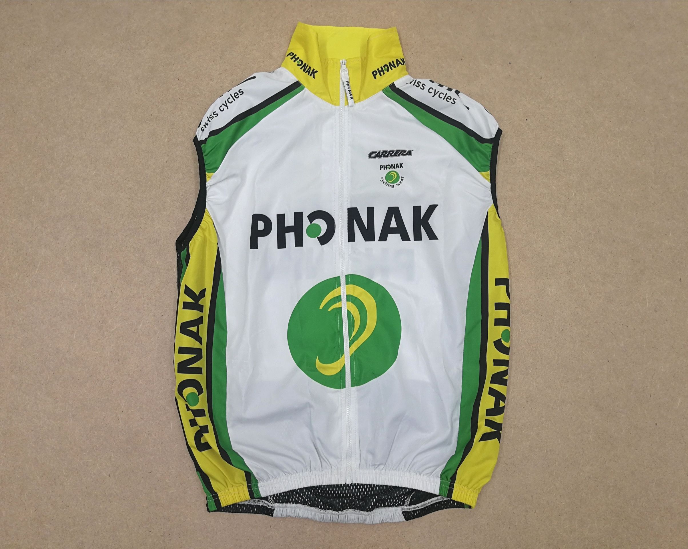 Maillot Cyclisme Phonak Carrera BMC – Taille M, Coupe-vent, état Proche Neuf