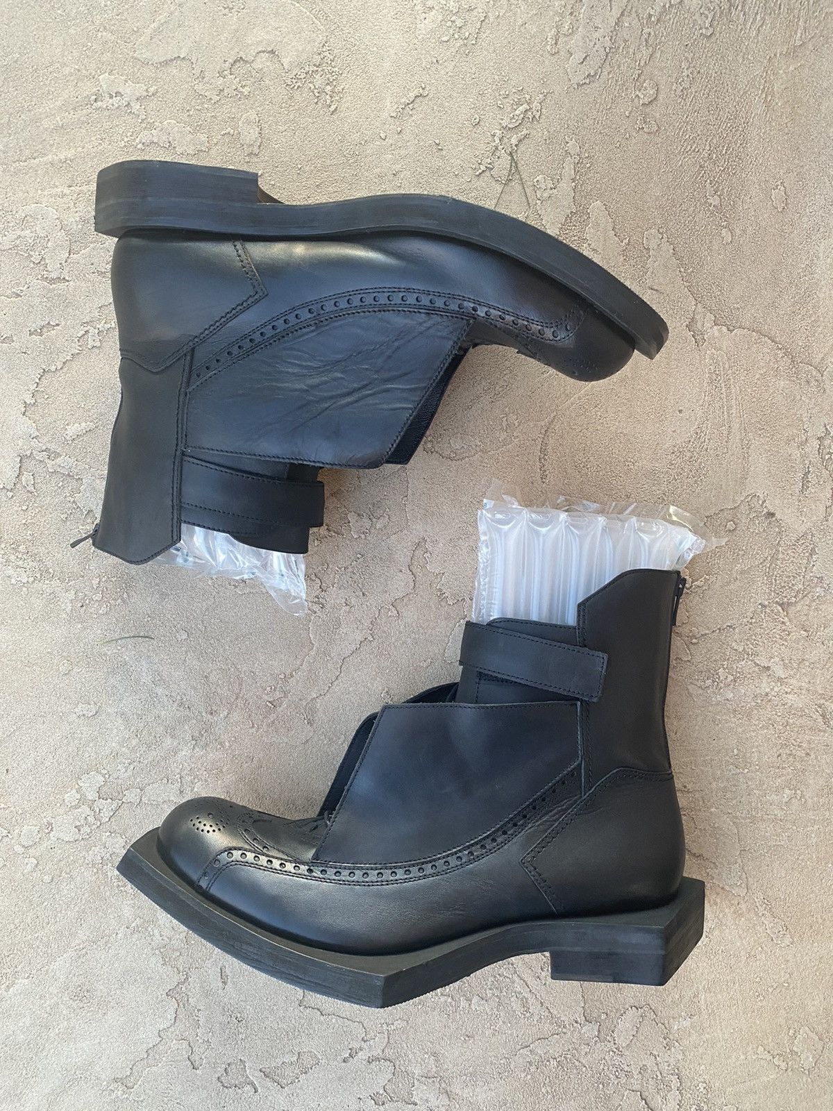 Juun.J Juun.j Runway Fall 2011 Geometric Brogue Boots Size US 11 / EU 44 - 4 Thumbnail