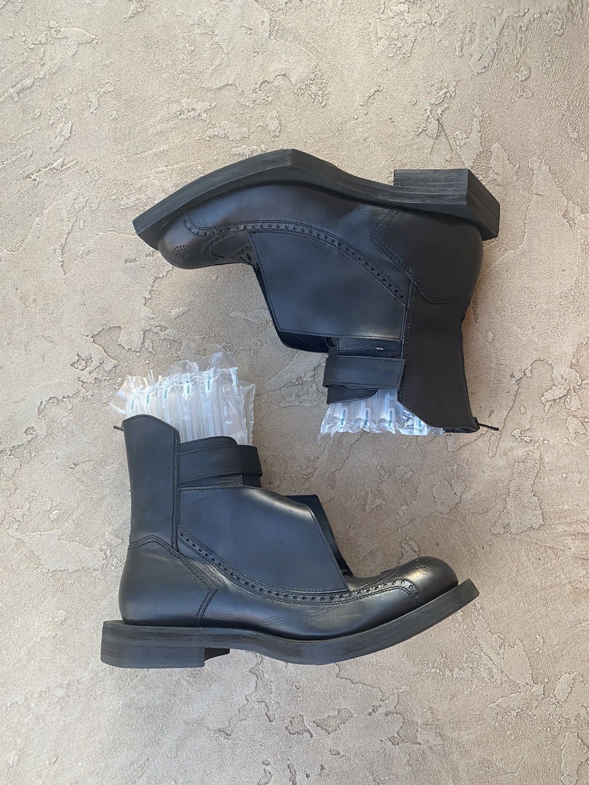 Juun.J Juun.j Runway Fall 2011 Geometric Brogue Boots Size US 11 / EU 44 - 5 Thumbnail