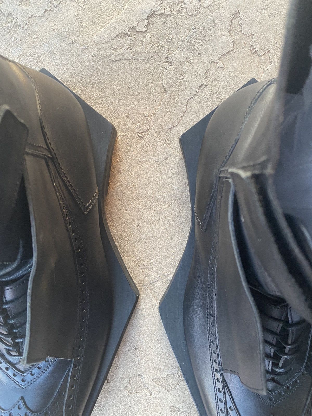 Juun.J Juun.j Runway Fall 2011 Geometric Brogue Boots Size US 11 / EU 44 - 6 Thumbnail