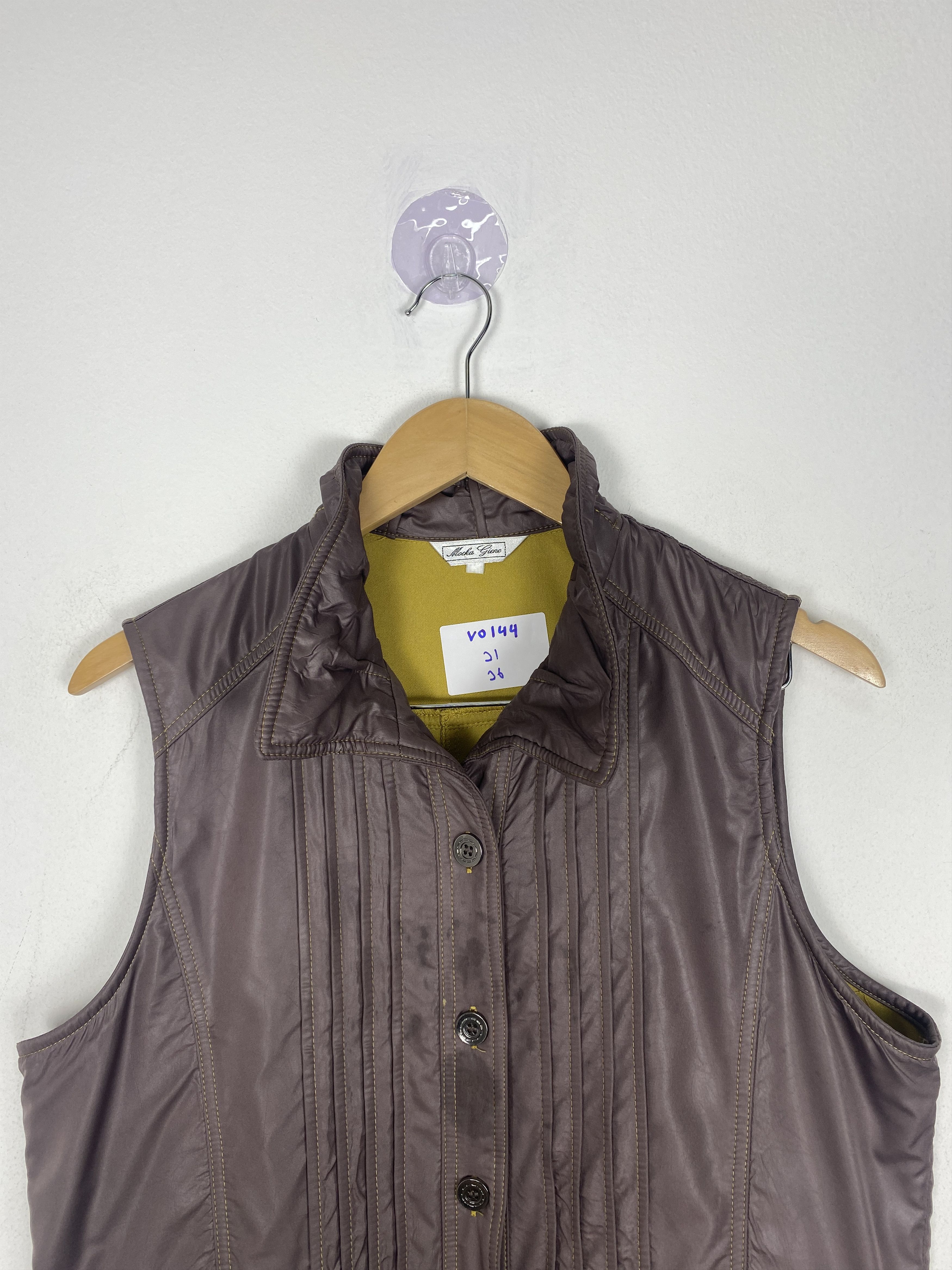 Japanese Brand Vintage MOCKA GIENE Button Vest V0144 Size US S / EU 44-46 / 1 - 2 Thumbnail