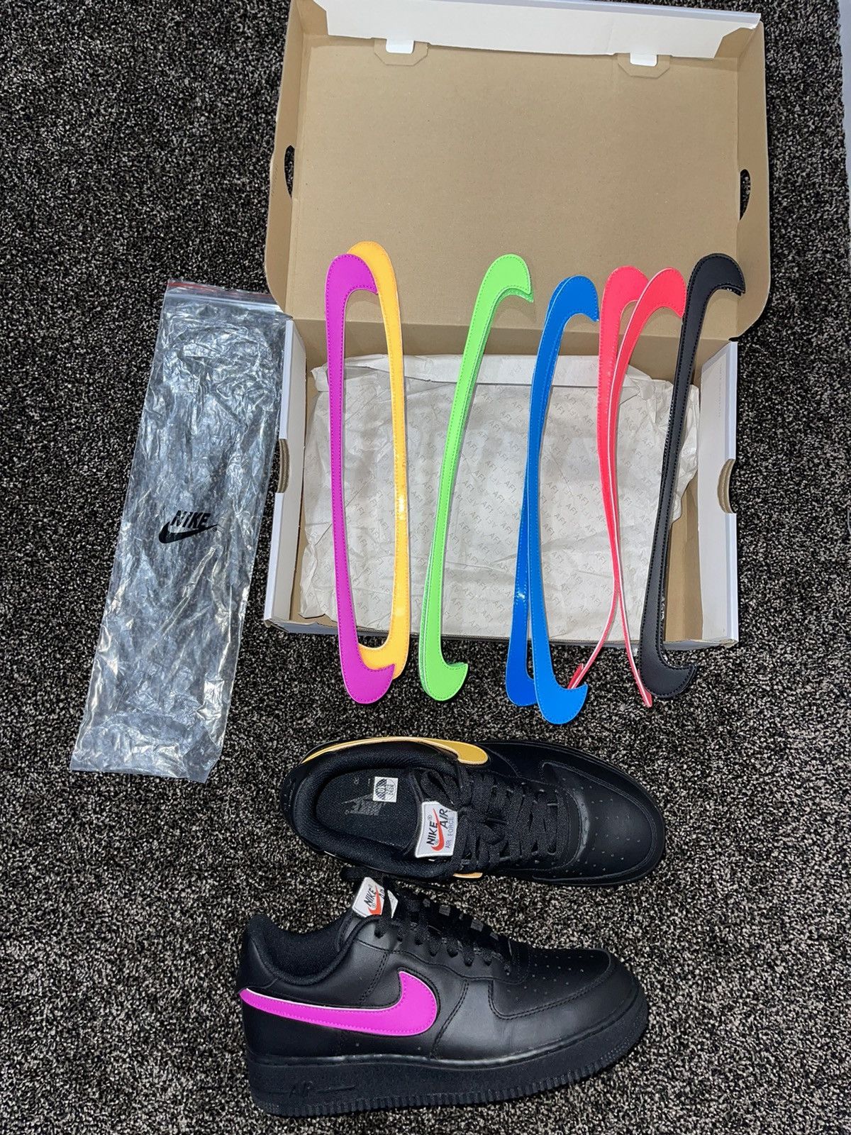 Nike Nike Air Force 1 Low Black Swoosh Pack All Star 2018 Grailed
