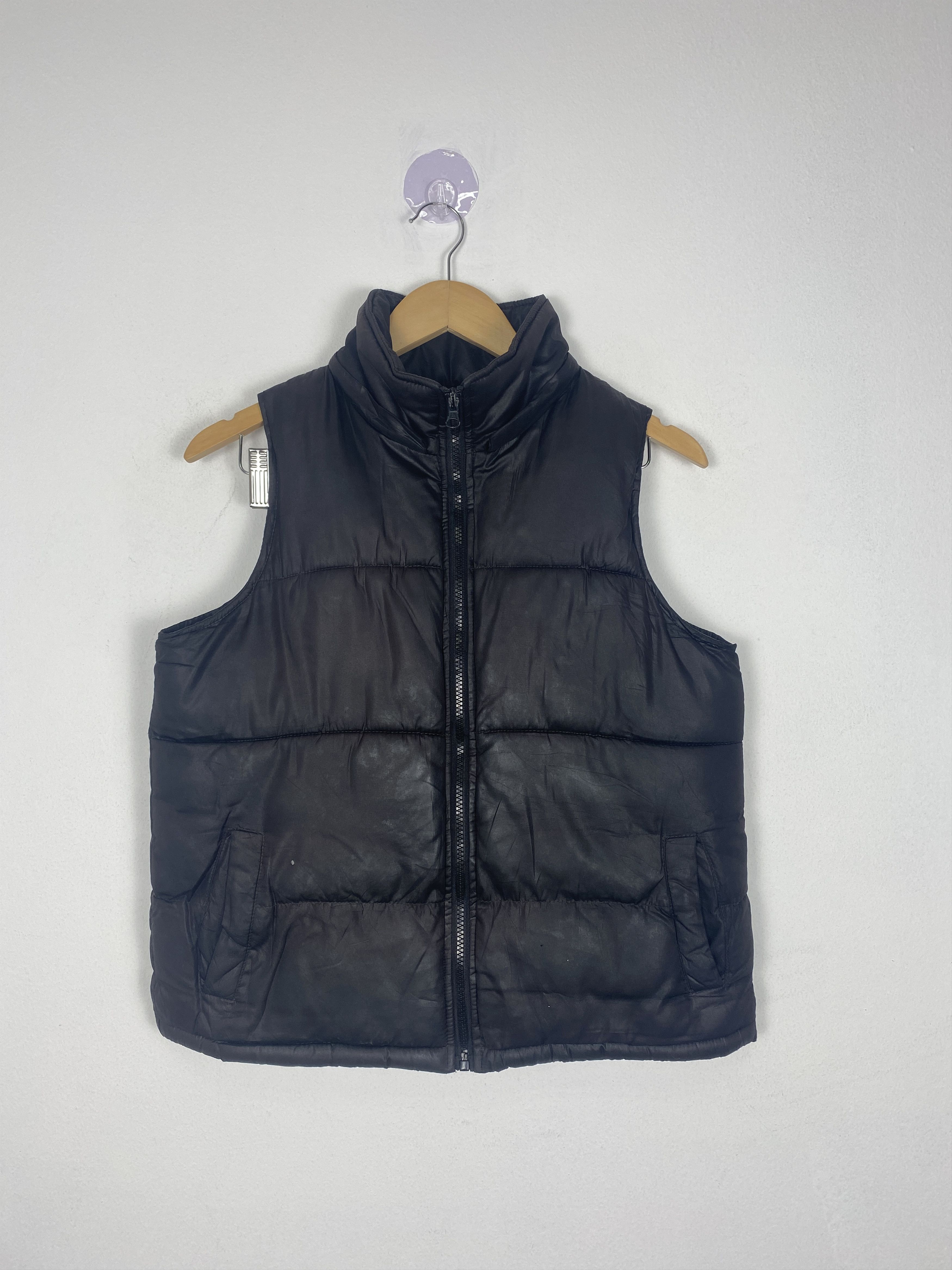 Image of Vintage Mignon Puffer Zip Up Vest in Black, Men's (Size Small)