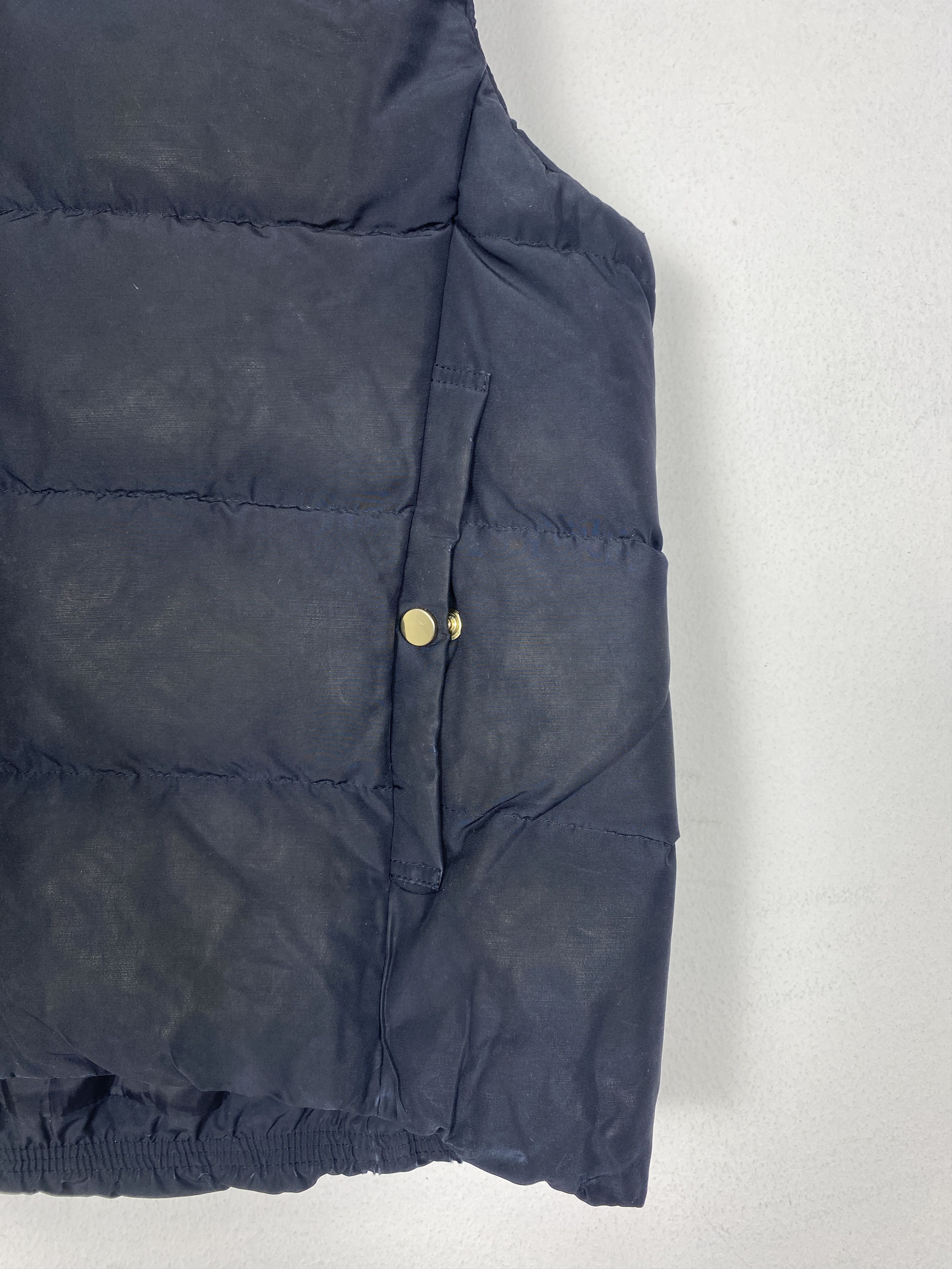 GU Vintage GU Puffer Hoodie Plain Balck Vest V0145 Size US S / EU 44-46 / 1 - 4 Thumbnail
