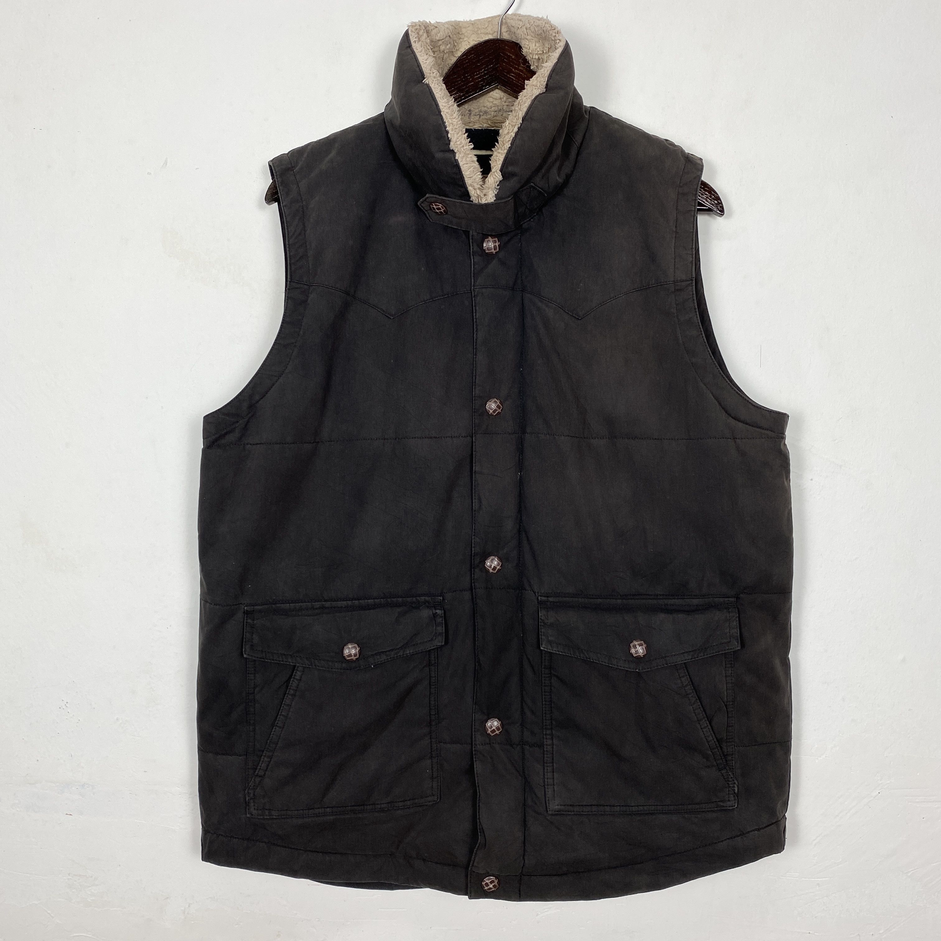 Japanese Brand Vintage Japanese Brand Fleece Lining Vest Size US M / EU 48-50 / 2 - 1 Thumbnail