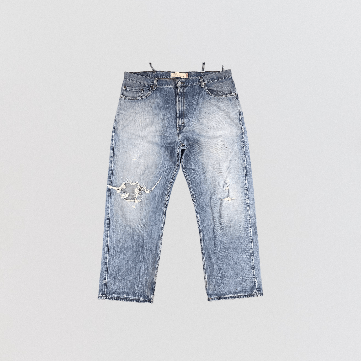 image of Distress Levis 569 Jeans-Jm1212 in Blue, Men's (Size 43)