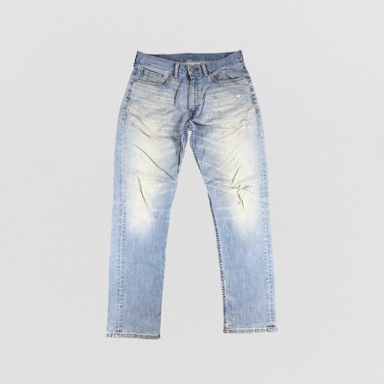 image of Vintage Distress Levis 505 Jeans-Jm1177 in Blue, Men's (Size 35)