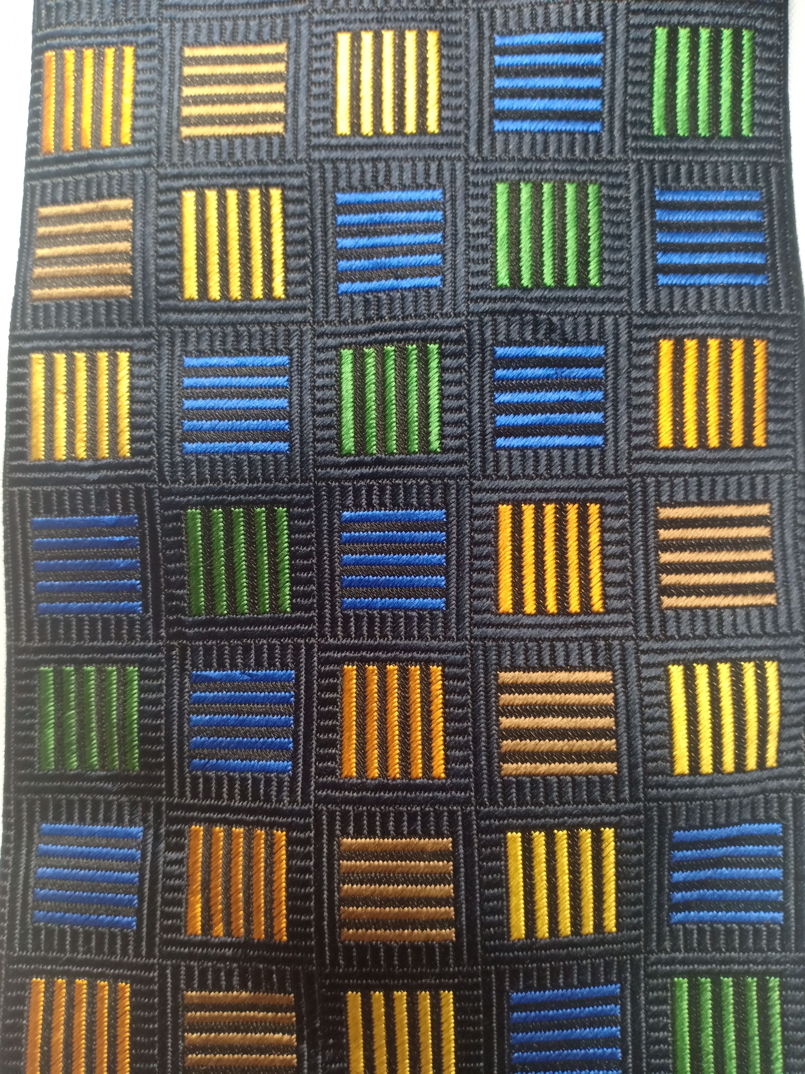 Handmade Midoriya Natural silk neck tie multicolor Size ONE SIZE - 2 Thumbnail
