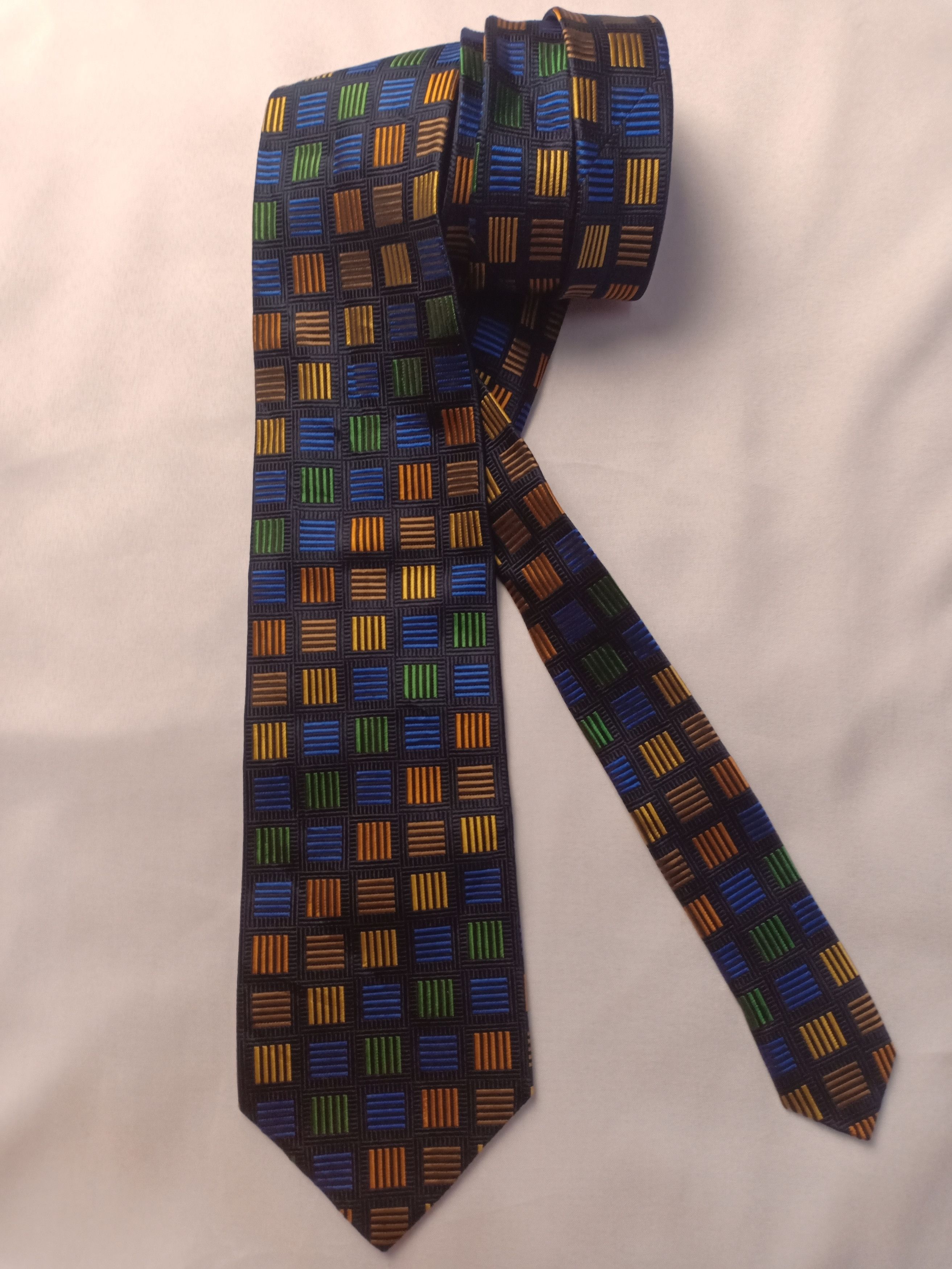 Handmade Midoriya Natural silk neck tie multicolor Size ONE SIZE - 1 Thumbnail
