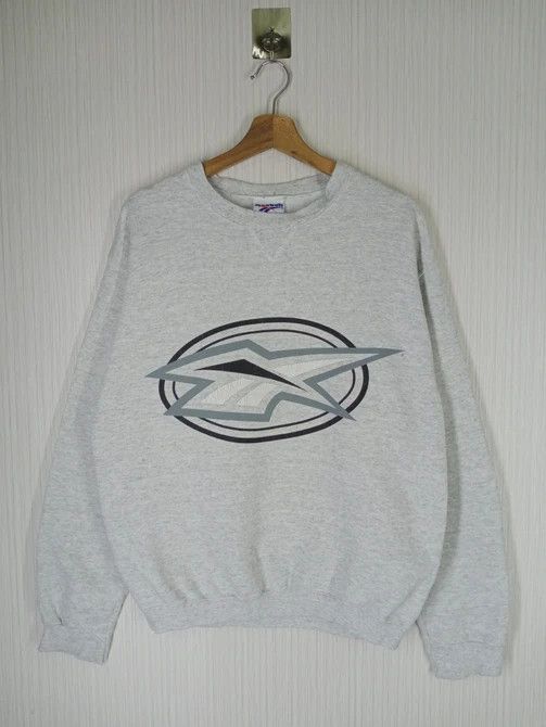 Reebok × Vintage Rare Vintage 90s Reebox Big Logo Sweatshirt Size US M / EU 48-50 / 2 - 2 Thumbnail
