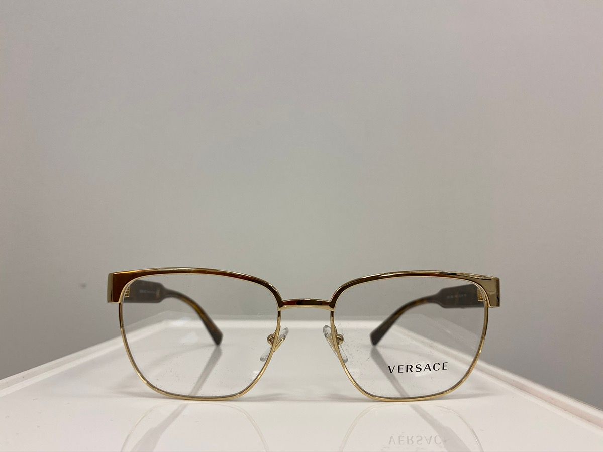 Pre-owned Notorious Big X Versace New Versace Ve1264 Gold Eyeglasses Glasses Biggie Medusa