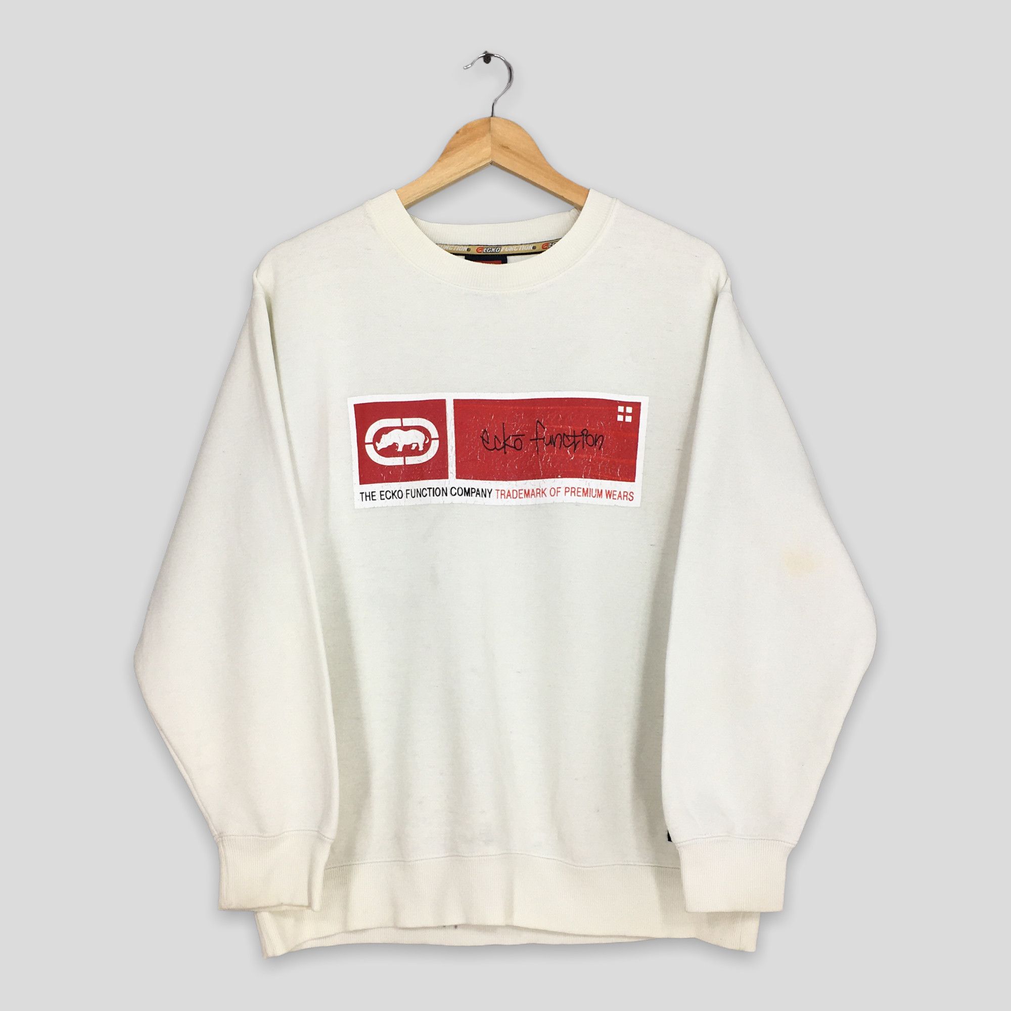 Ecko Unltd. × Marc Ecko × Vintage Vintage Ecko Function White Sweatshirt Medium Size US M / EU 48-50 / 2 - 1 Thumbnail