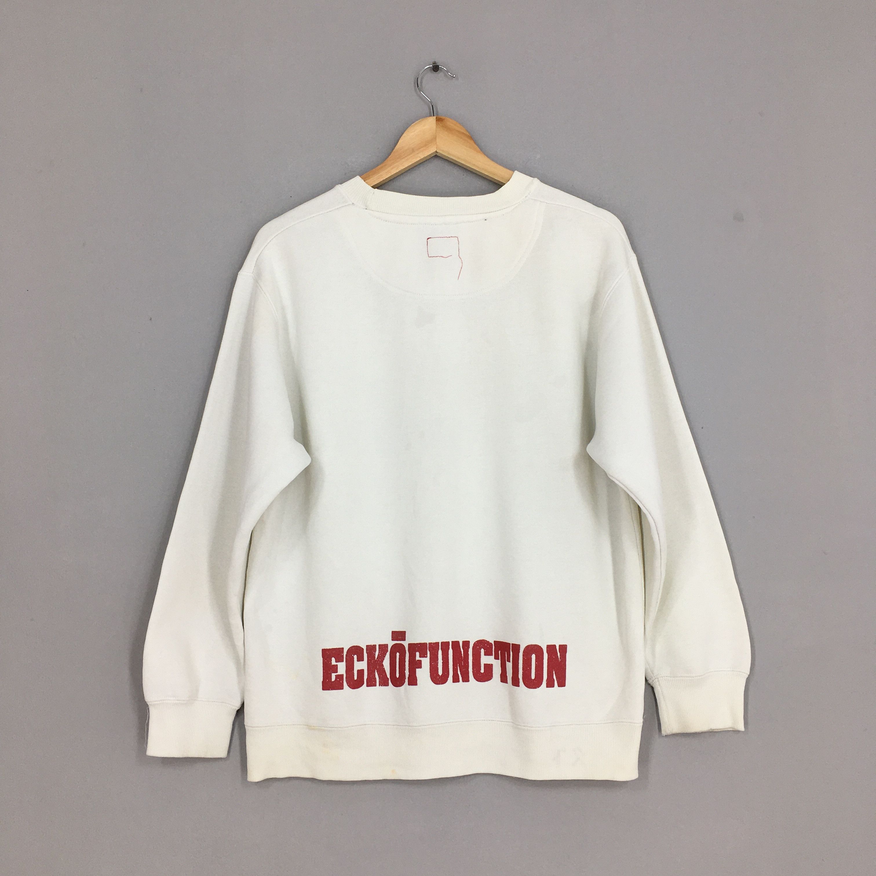 Ecko Unltd. × Marc Ecko × Vintage Vintage Ecko Function White Sweatshirt Medium Size US M / EU 48-50 / 2 - 6 Thumbnail