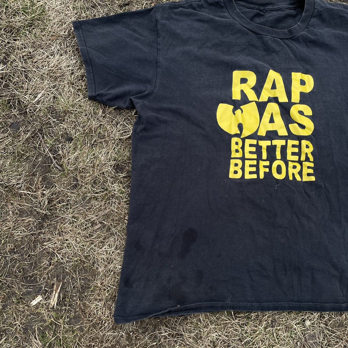 Vintage Vintage 90s Rap Was Better Before Graphic Tee Yellow Rave XL Size US XL / EU 56 / 4 - 2 Thumbnail