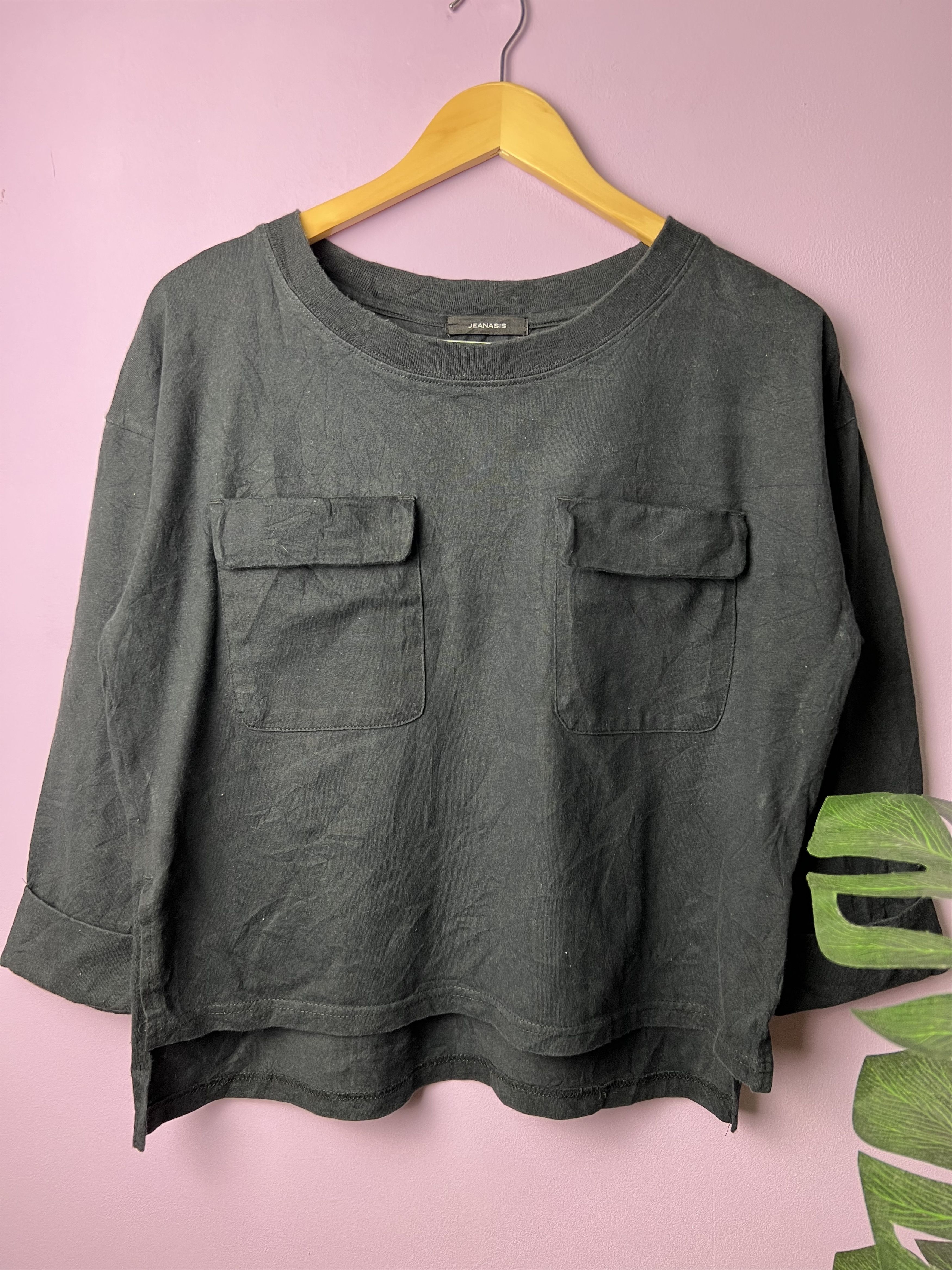 Other 🔥Jeanasis Cropped Double Pocket Long Sleeve Tees Size US M / EU 48-50 / 2 - 2 Thumbnail