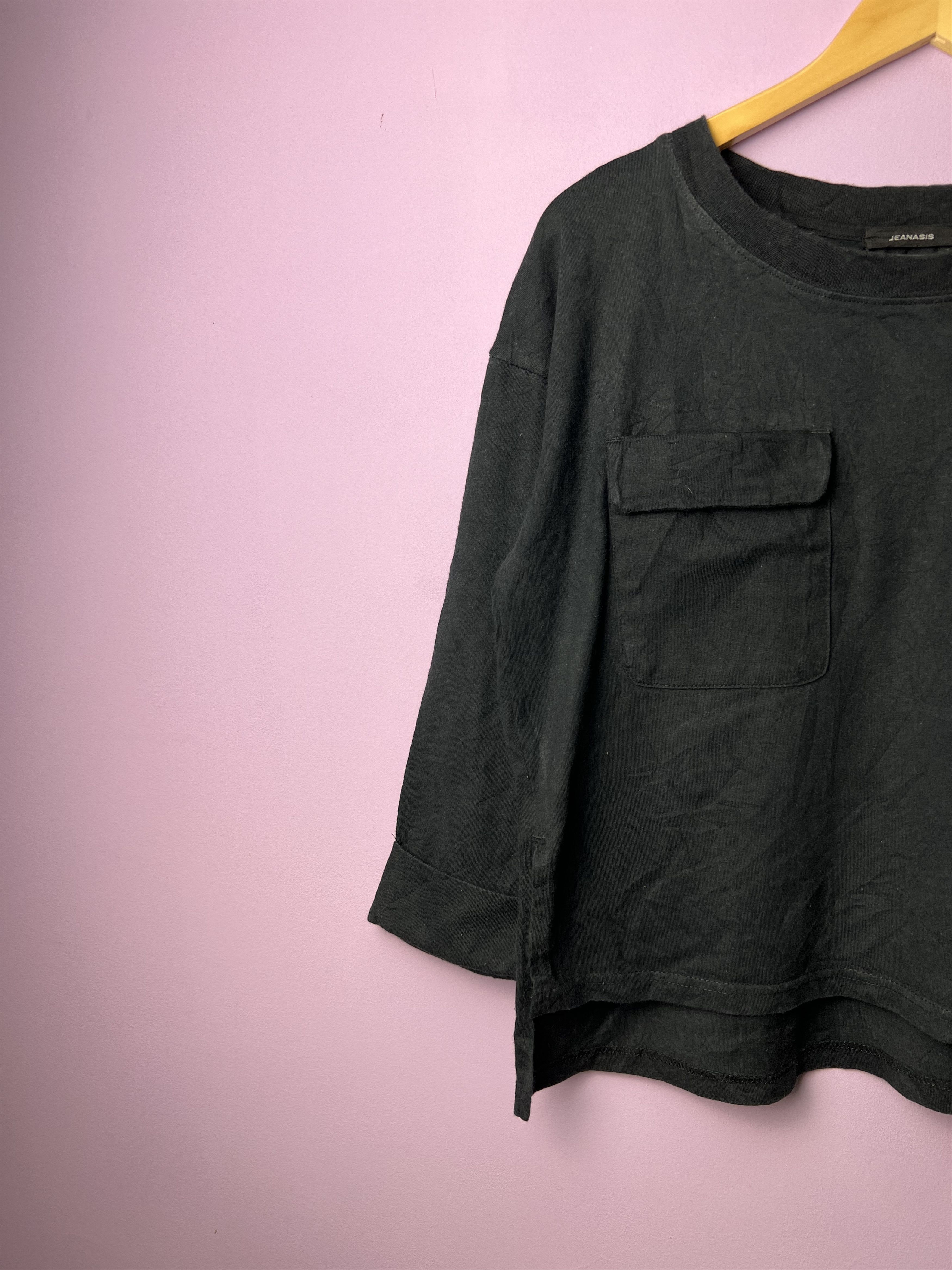 Other 🔥Jeanasis Cropped Double Pocket Long Sleeve Tees Size US M / EU 48-50 / 2 - 4 Thumbnail