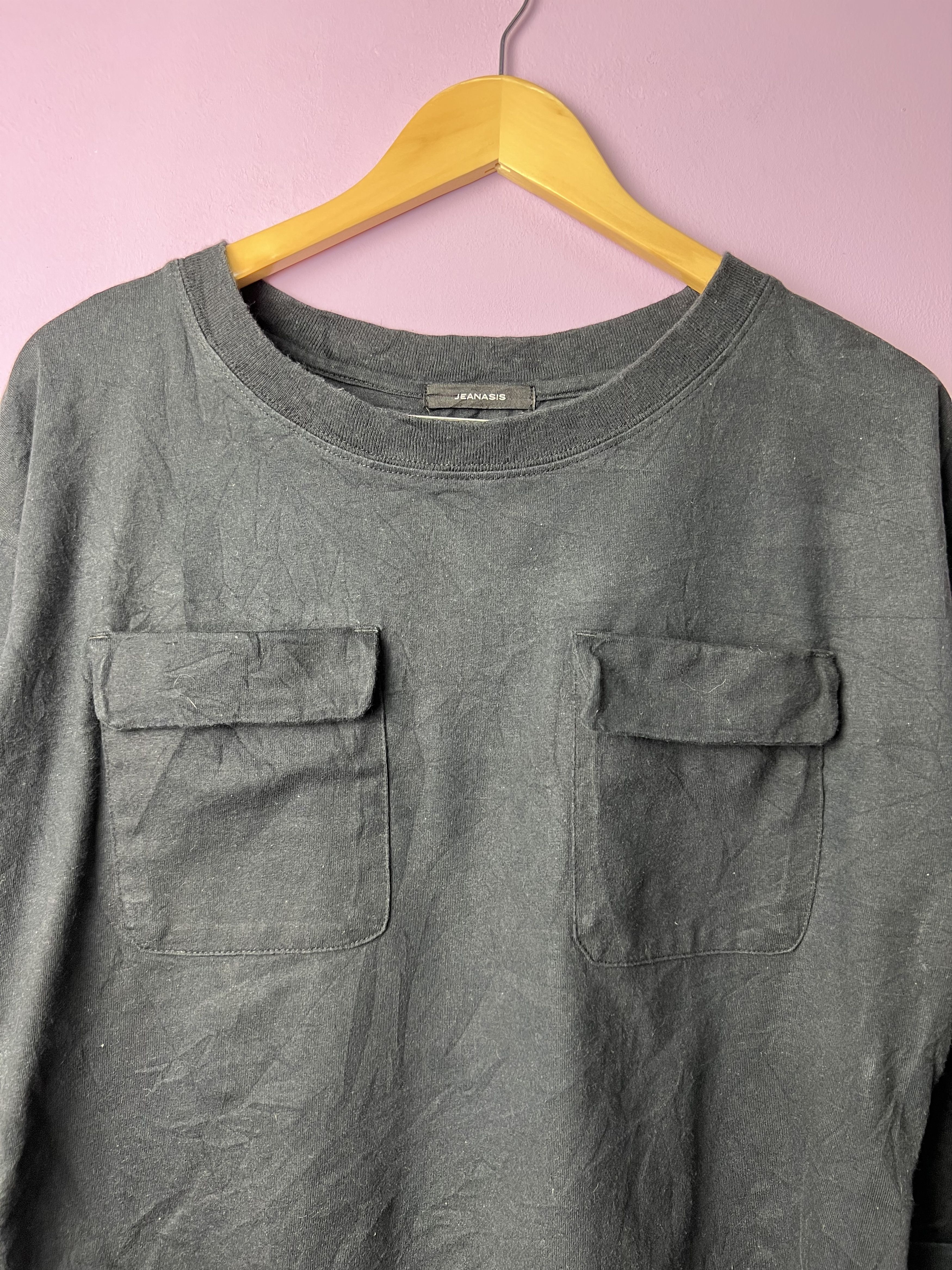 Other 🔥Jeanasis Cropped Double Pocket Long Sleeve Tees Size US M / EU 48-50 / 2 - 5 Thumbnail
