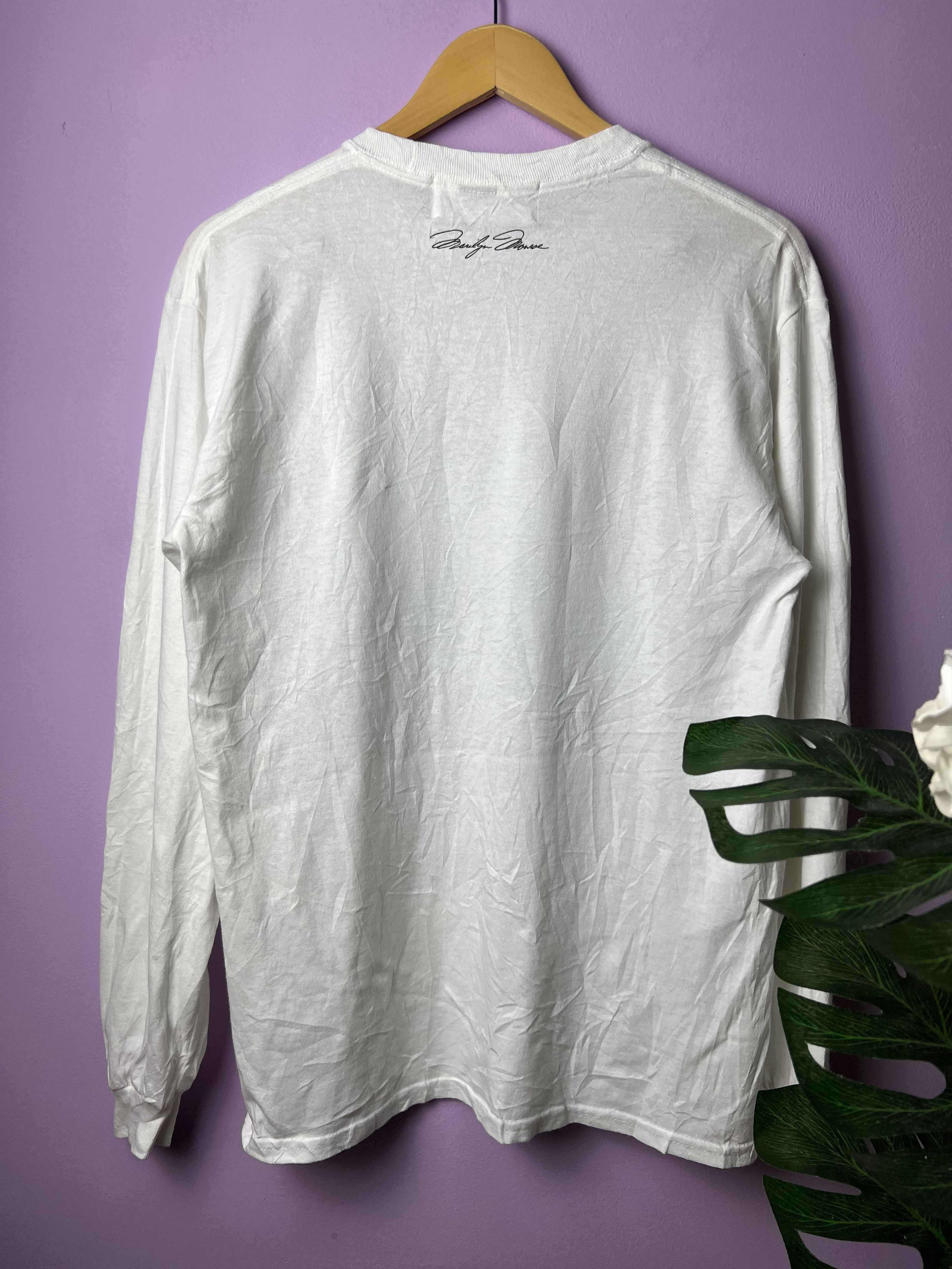 Japanese Brand 🔥Rare Marilyn Monroe With Signature Long Sleeve Tees Size US M / EU 48-50 / 2 - 3 Thumbnail