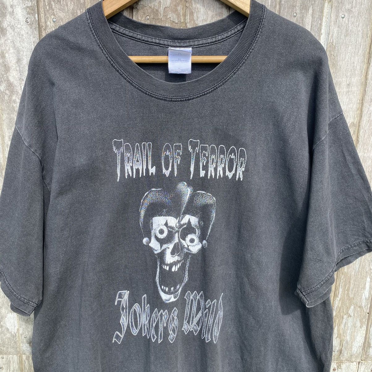 Vintage Thrashed Faded Vintage Y2K Trail Of Terror Jokers Wild Tee Size US XL / EU 56 / 4 - 2 Thumbnail