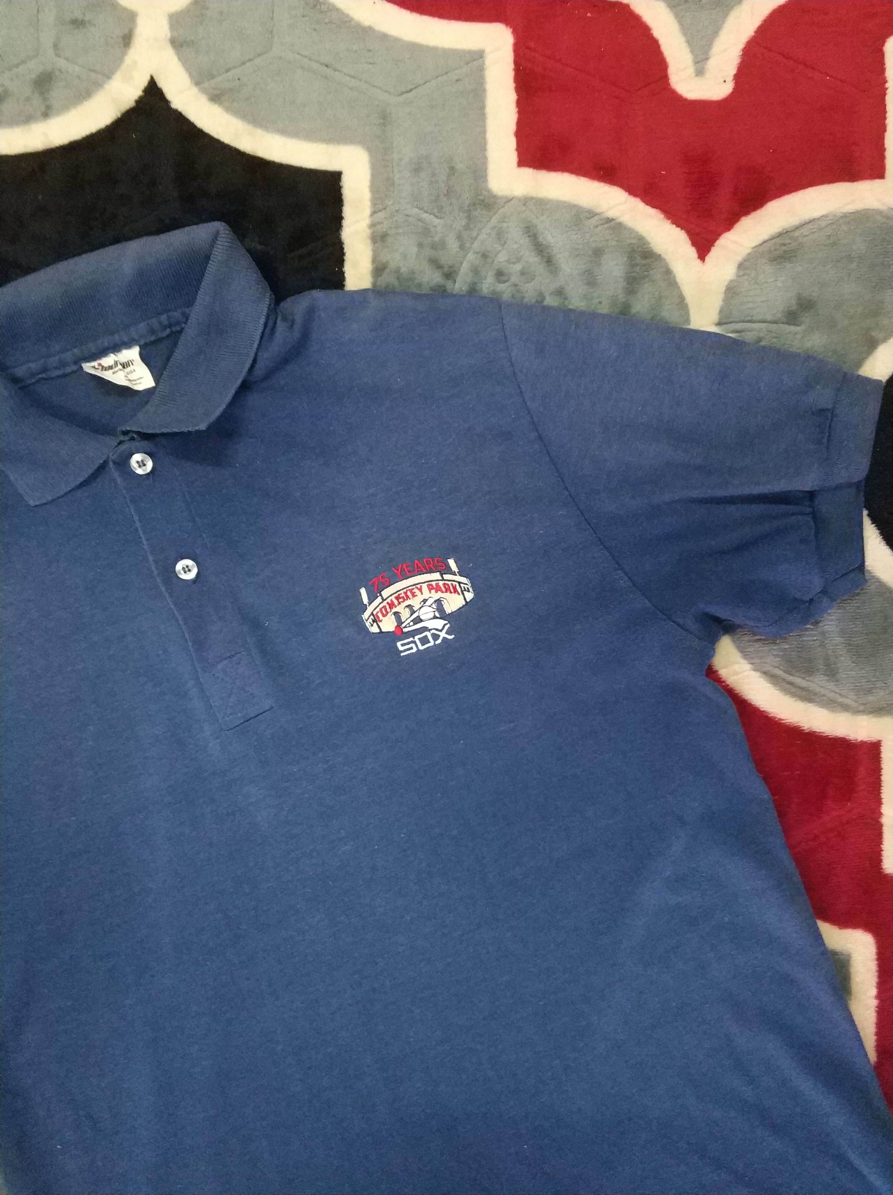 MLB 🔥Vintage Faded 80s MLB Sox Polos Size US M / EU 48-50 / 2 - 4 Thumbnail